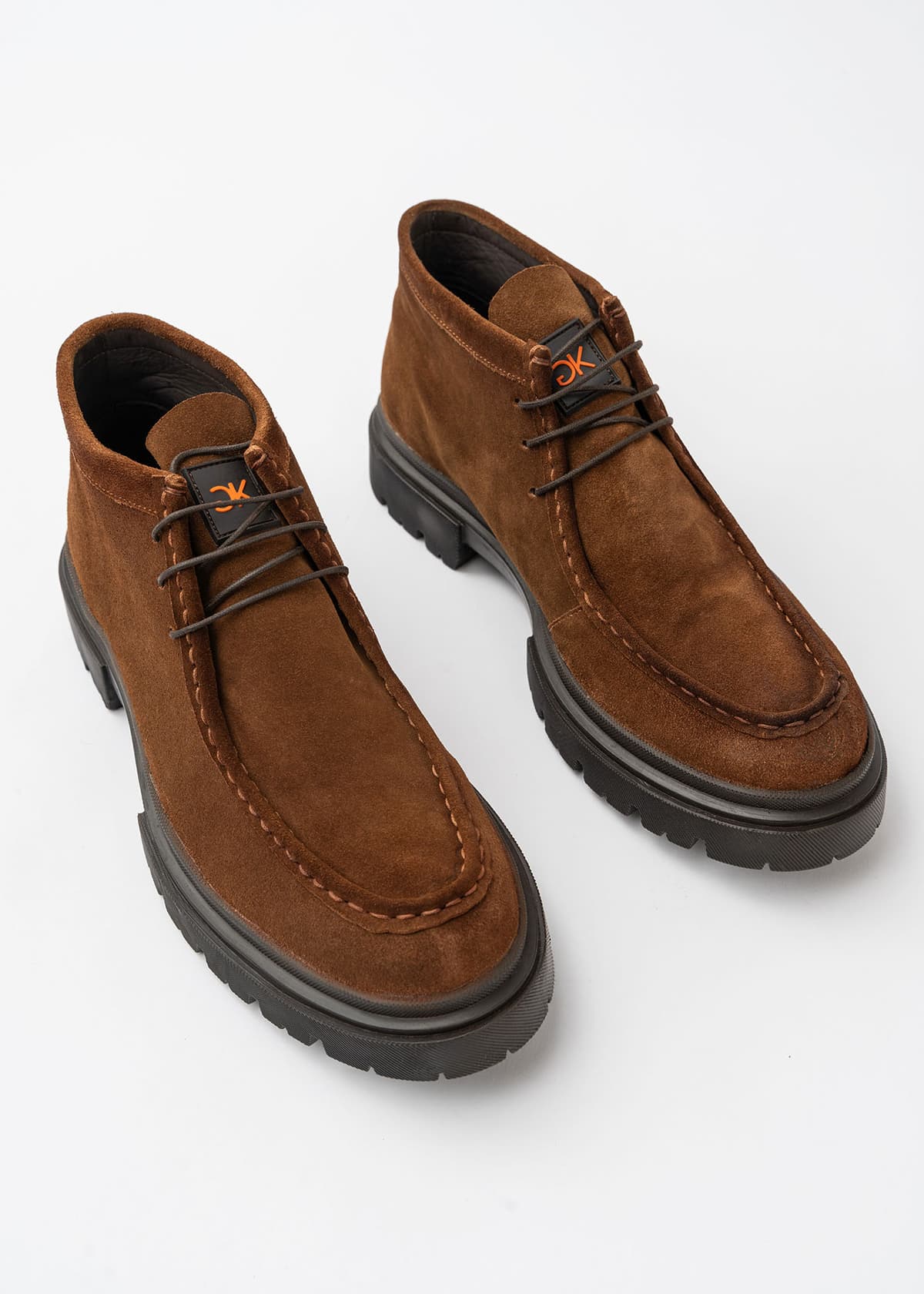 Men's Ankle Boots GK uomo Brown