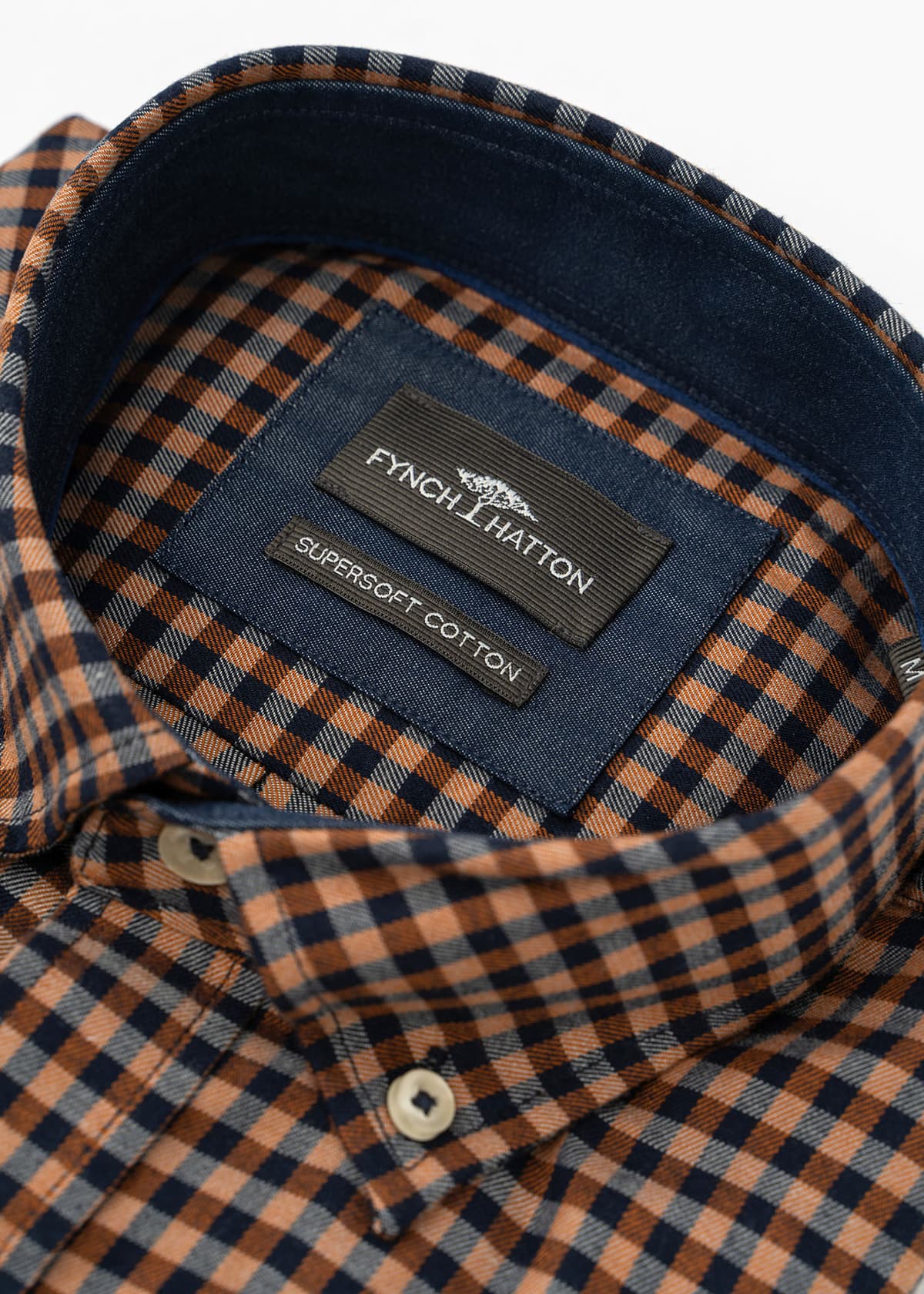 Men's Shirts Fynch Hatton Brown