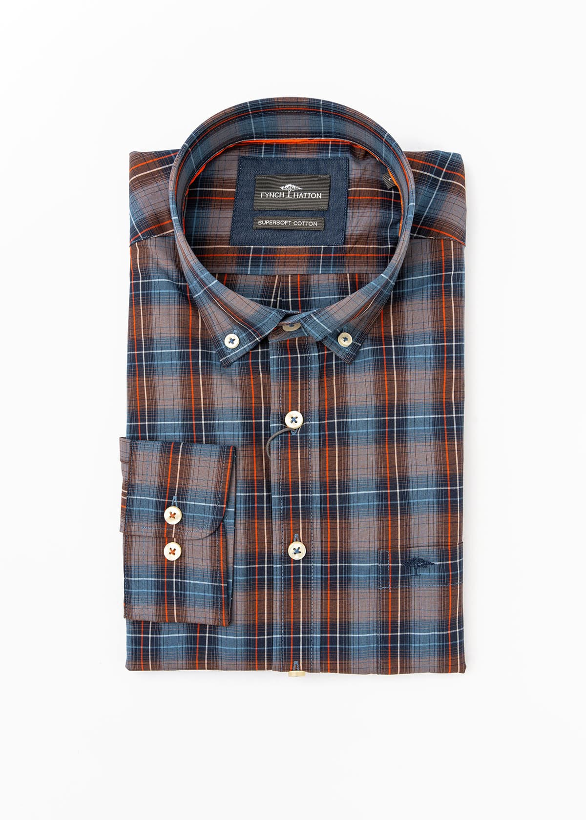 Men's Shirts Fynch Hatton Blue