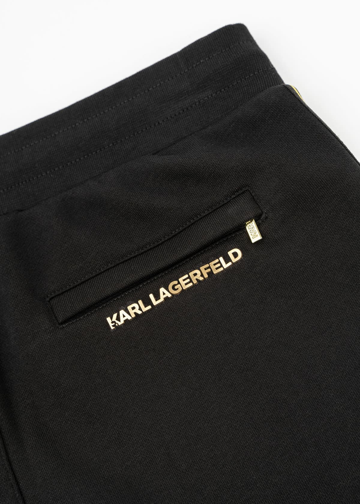 KARL LAGERFELD ΠΑΝΤΕΛΟΝΙ ΦΟΡΜΑ LOGO ΜΑΥΡΟ-ΧΡΥΣΟ