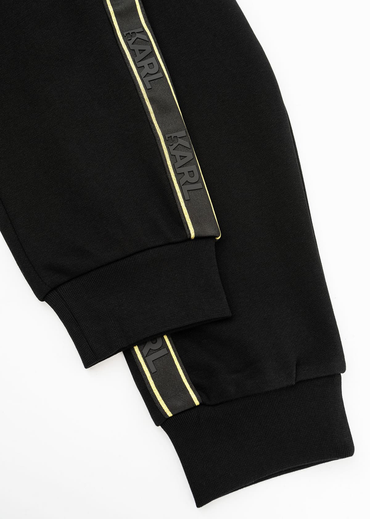 KARL LAGERFELD ΠΑΝΤΕΛΟΝΙ ΦΟΡΜΑ LOGO ΜΑΥΡΟ-ΧΡΥΣΟ
