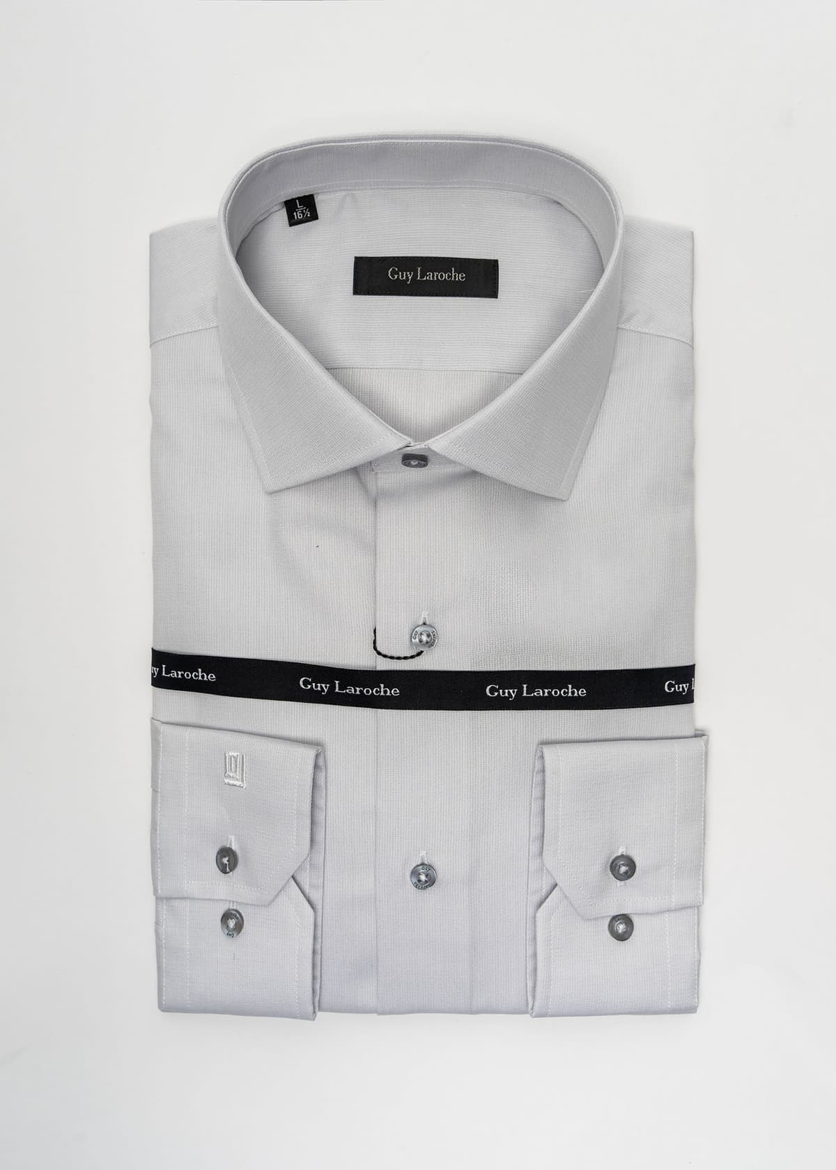 Guy Laroche Πουκάμισο της σειράς Micro - GLES18259 /CL 5 Light Grey