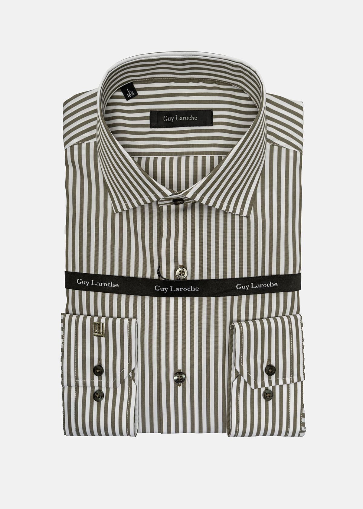 Guy Laroche Πουκάμισο της σειράς Stripe - GLES18237 CL 1 Green