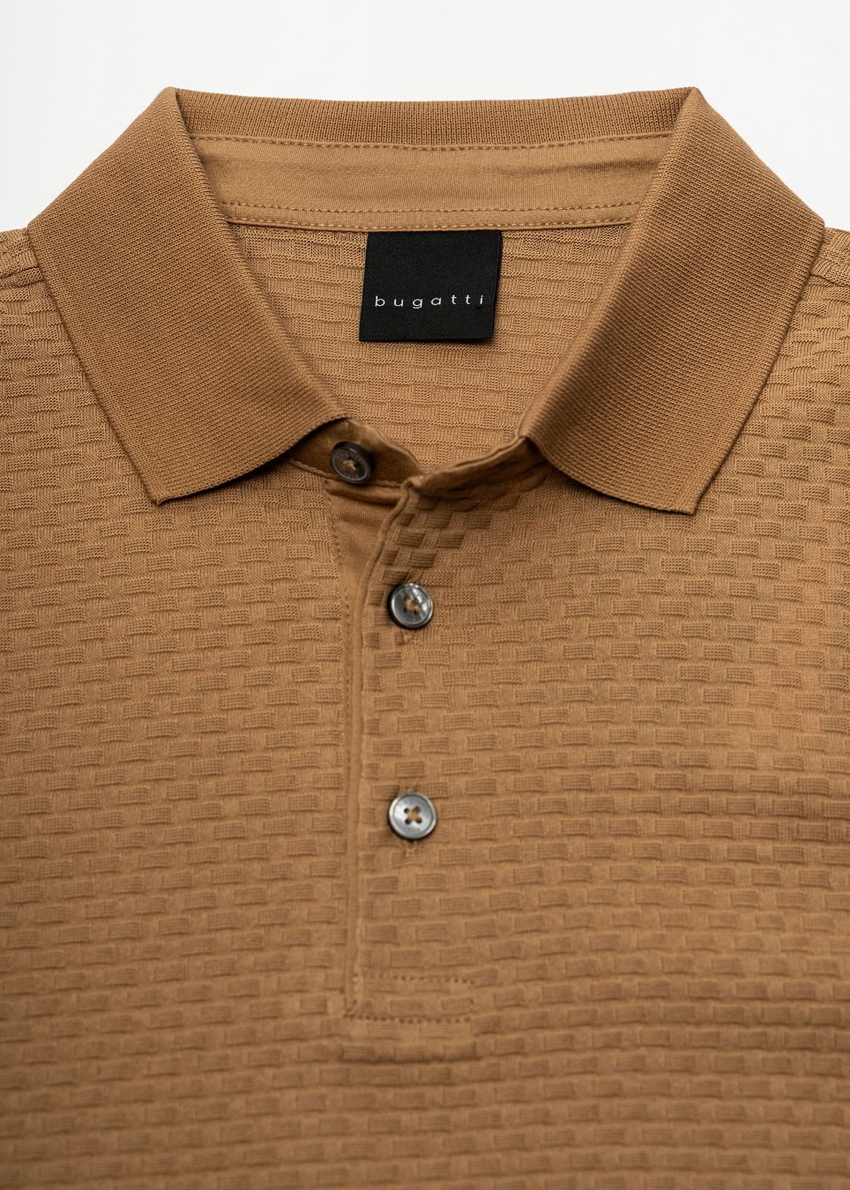 Bugatti Polo Μπλούζα της σειράς Stripe - 8150 75104C 60 Taba