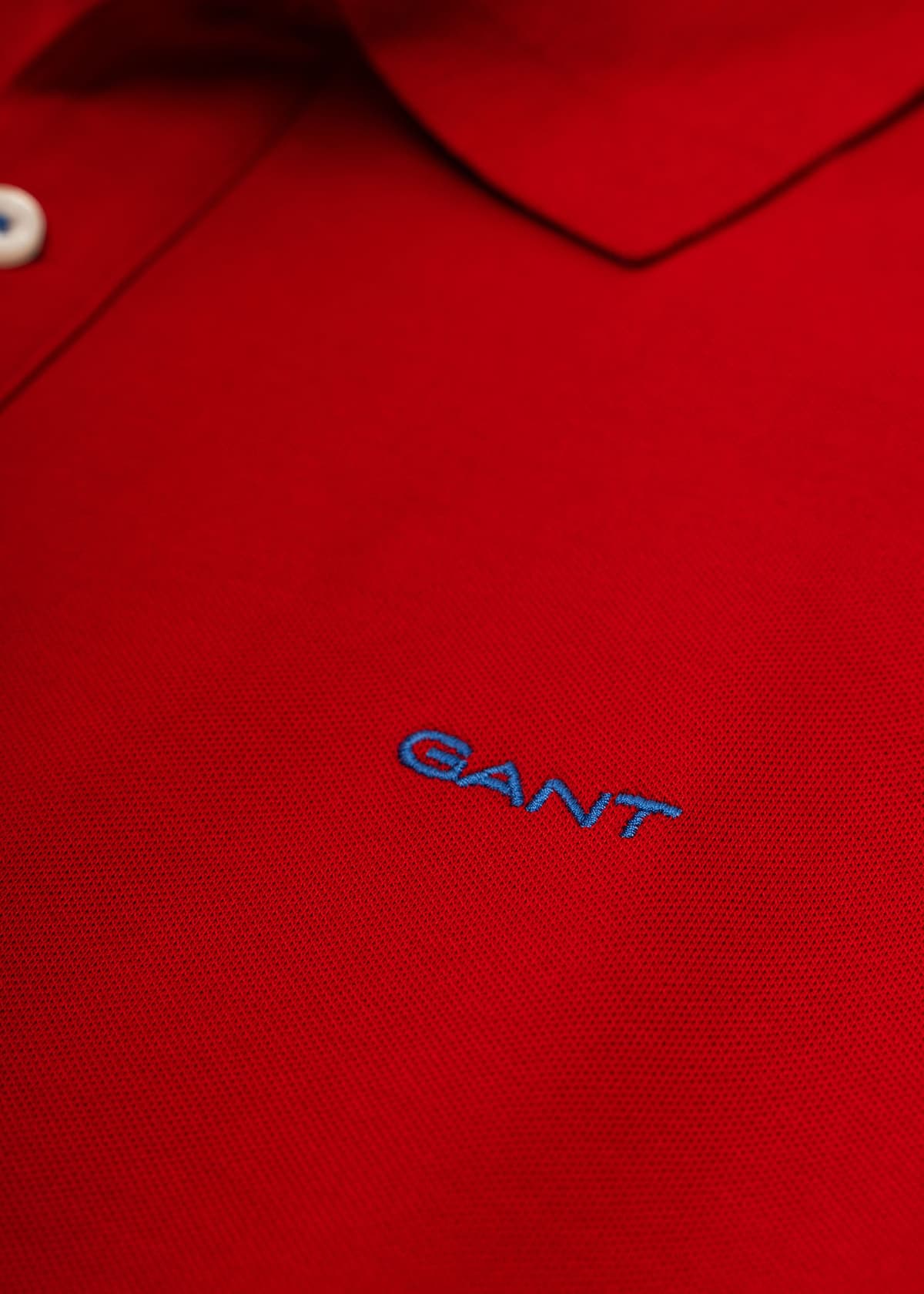 Men's Polo Shirts Gant Red