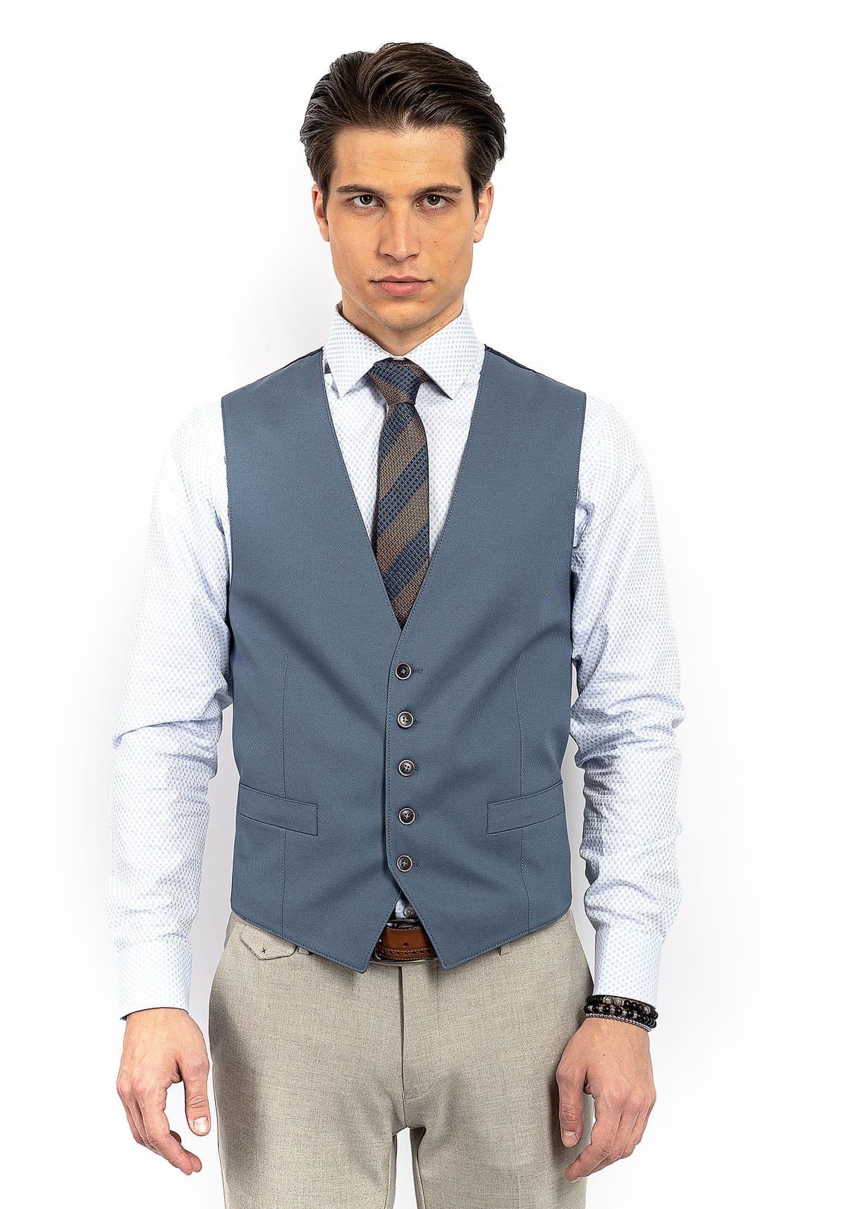 Men's Vests Fragosto Beige