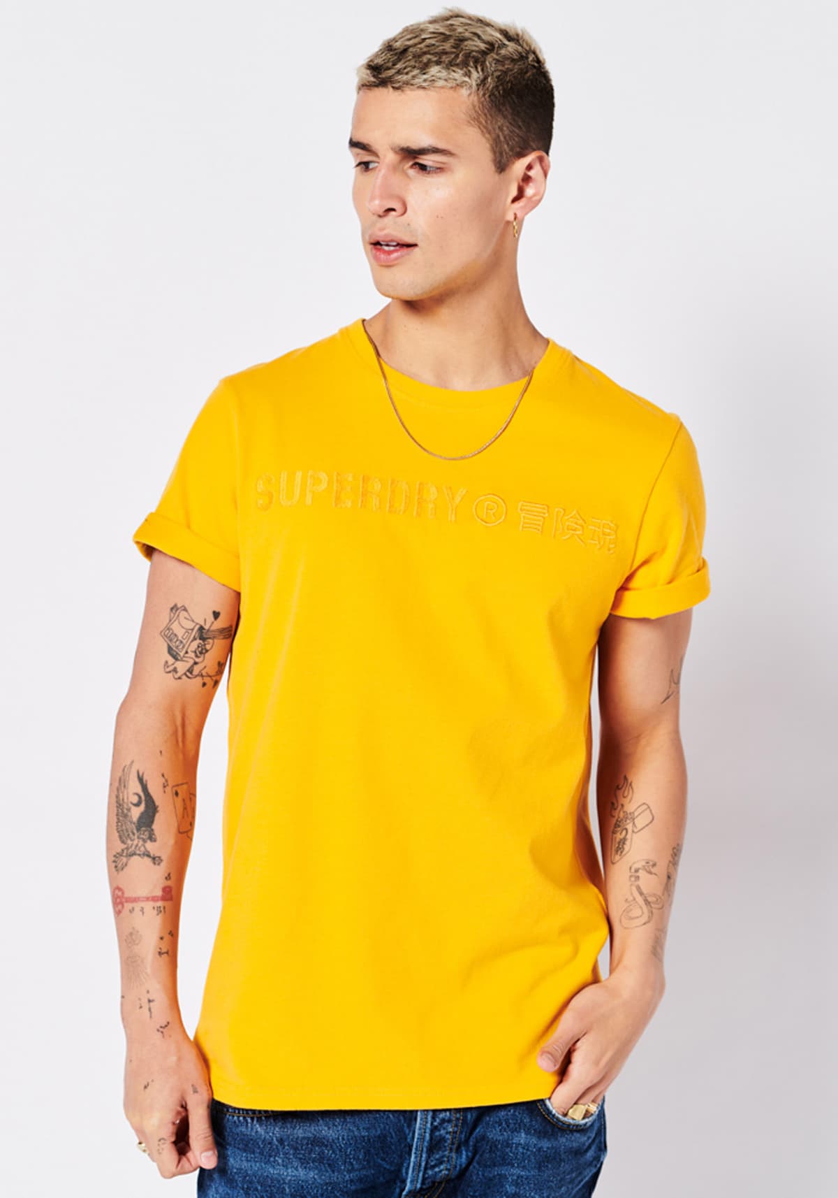 Men's T-Shirts Superdry Yellow
