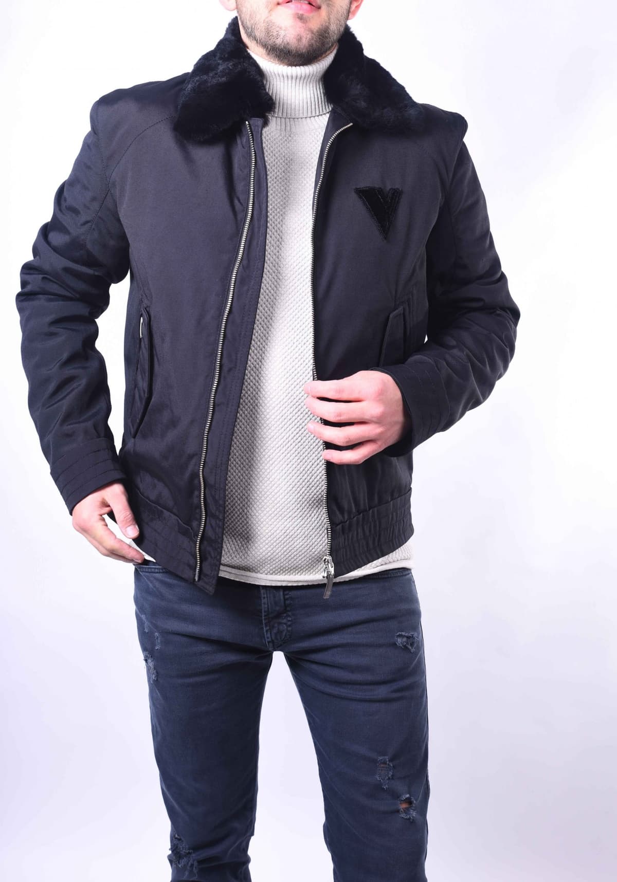 Men's Jackets Versace Collection Black