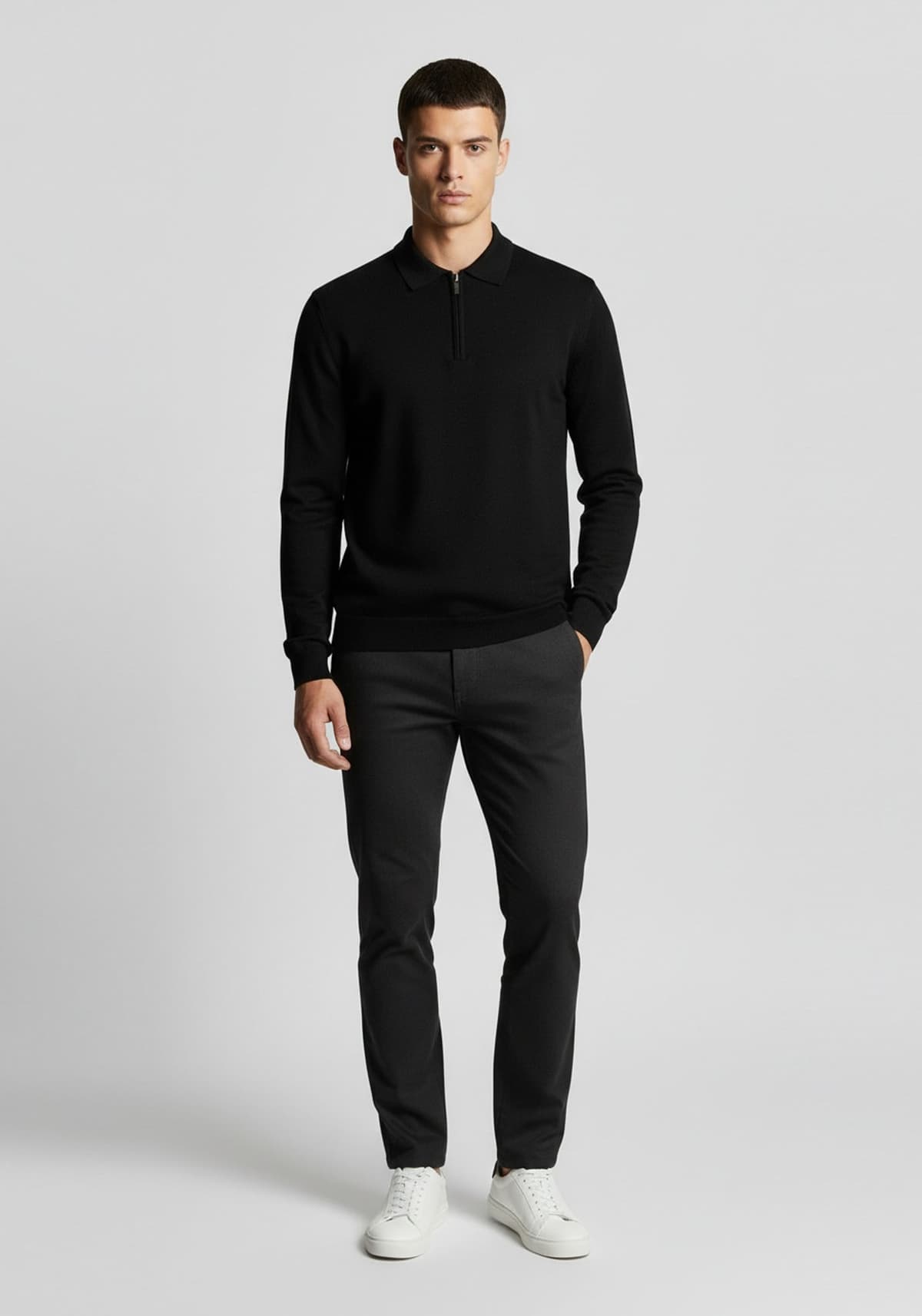 Men's Polo Shirts Hamaki-Ho Black