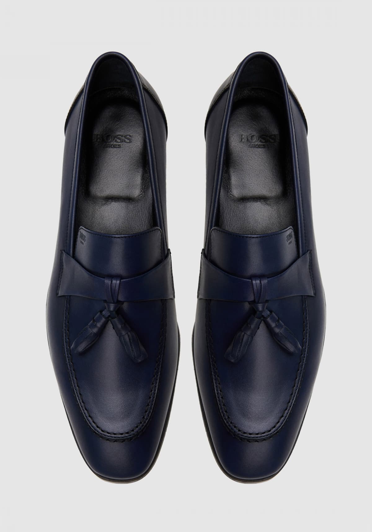 Men's Loafers Boss Shoes Blue