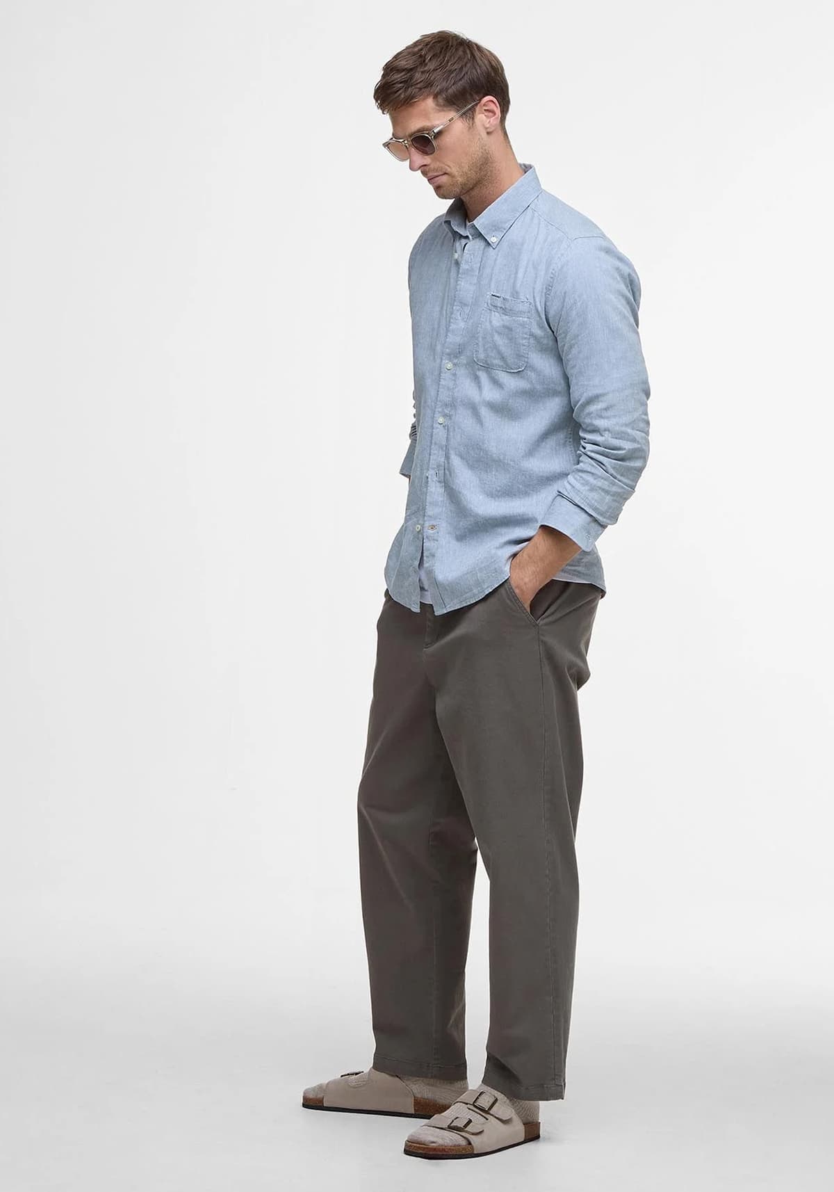 Men's Shirts Barbour Blue