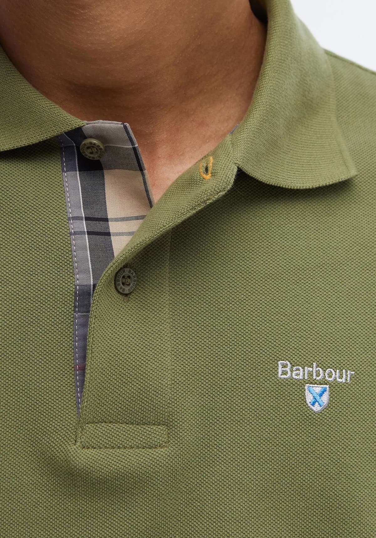 Men's Polo Shirts Barbour Green