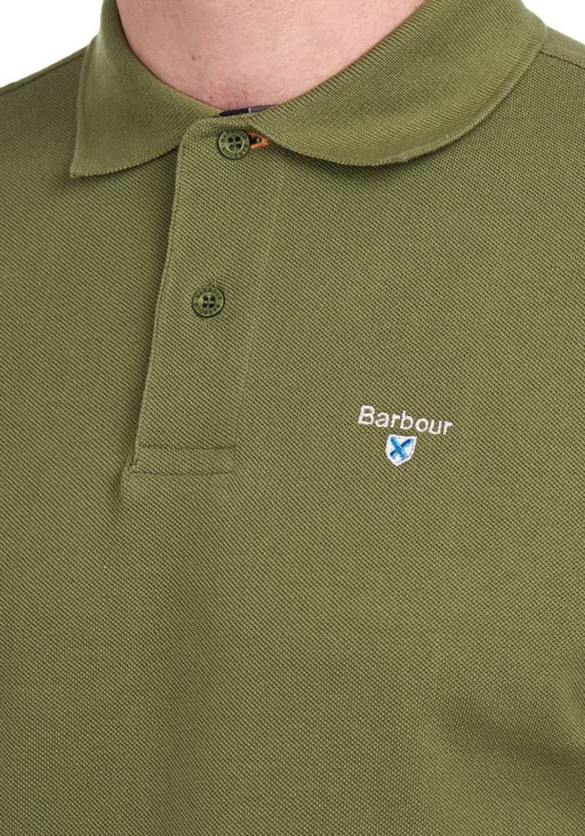Men's Polo Shirts Barbour Green