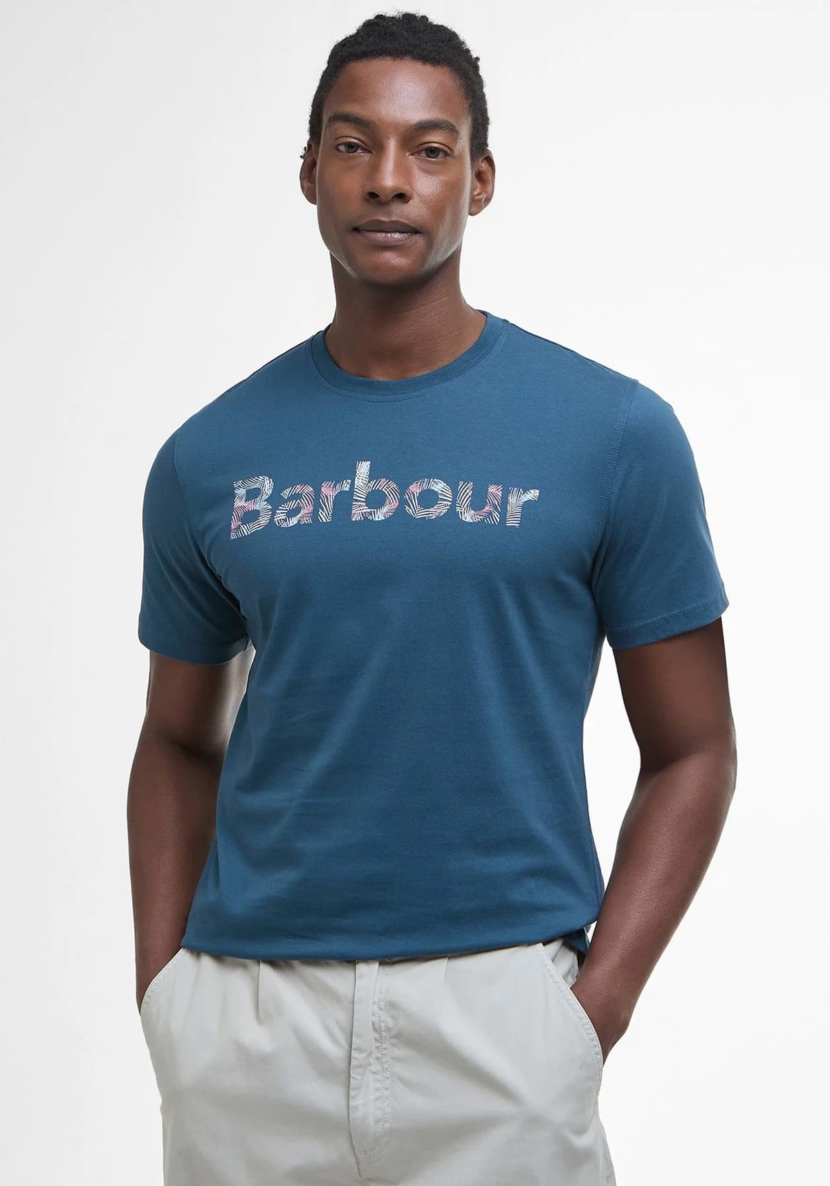 Barbour T Shirt της σειράς Devon - MTS1391 BU18 Dusk Blue