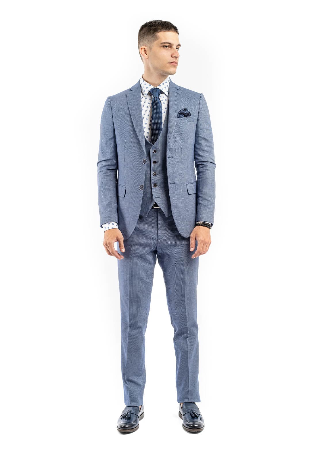 Men's Suits Fragosto Blue
