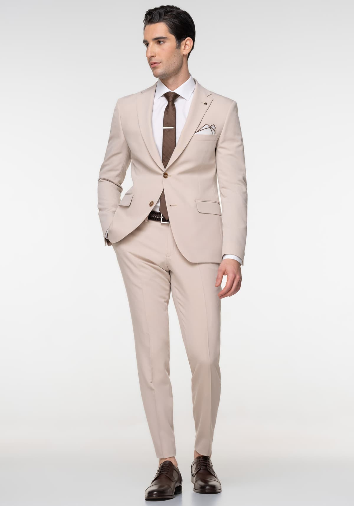 Men's Suits Fragosto Beige