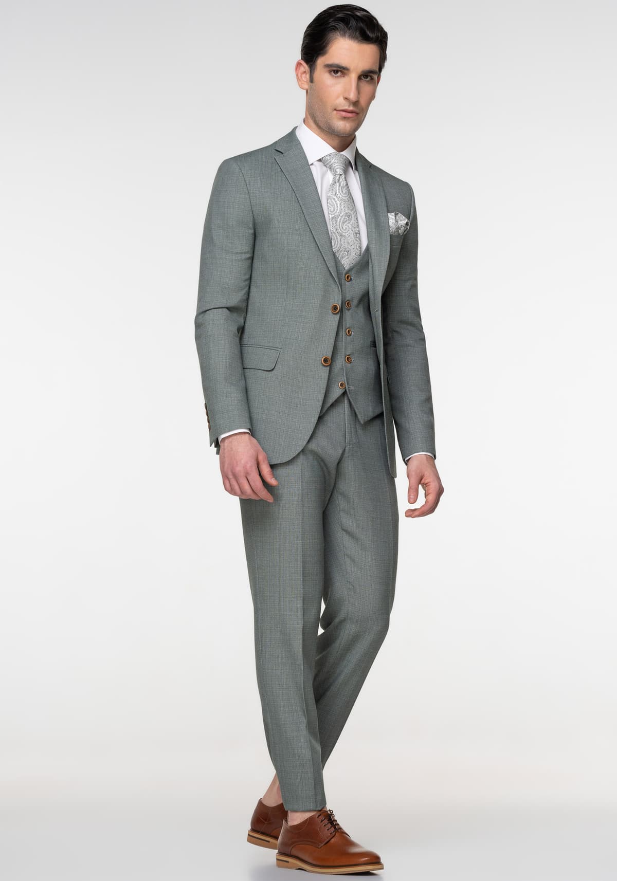 Men's Suits Fragosto Green