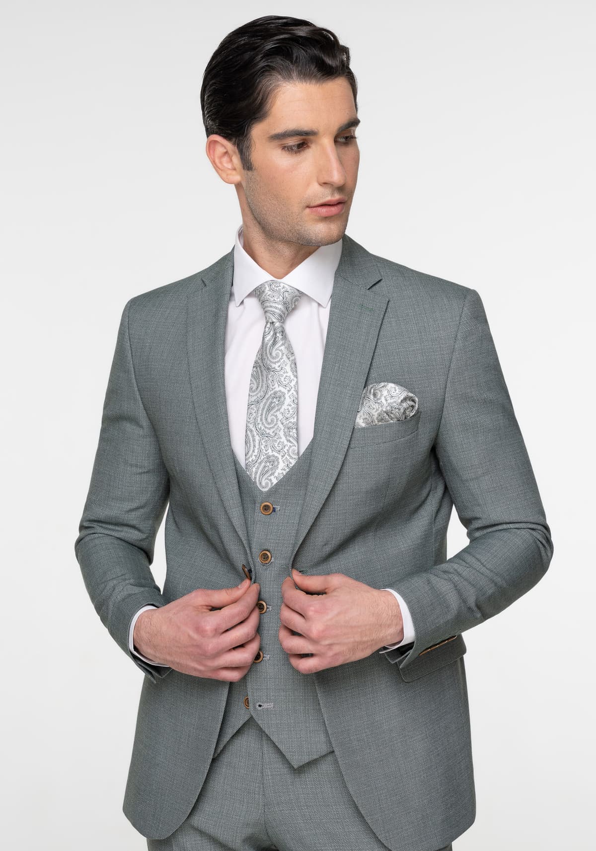 Men's Suits Fragosto Green
