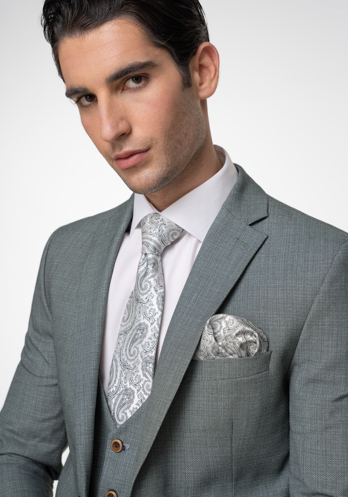Men's Suits Fragosto Green