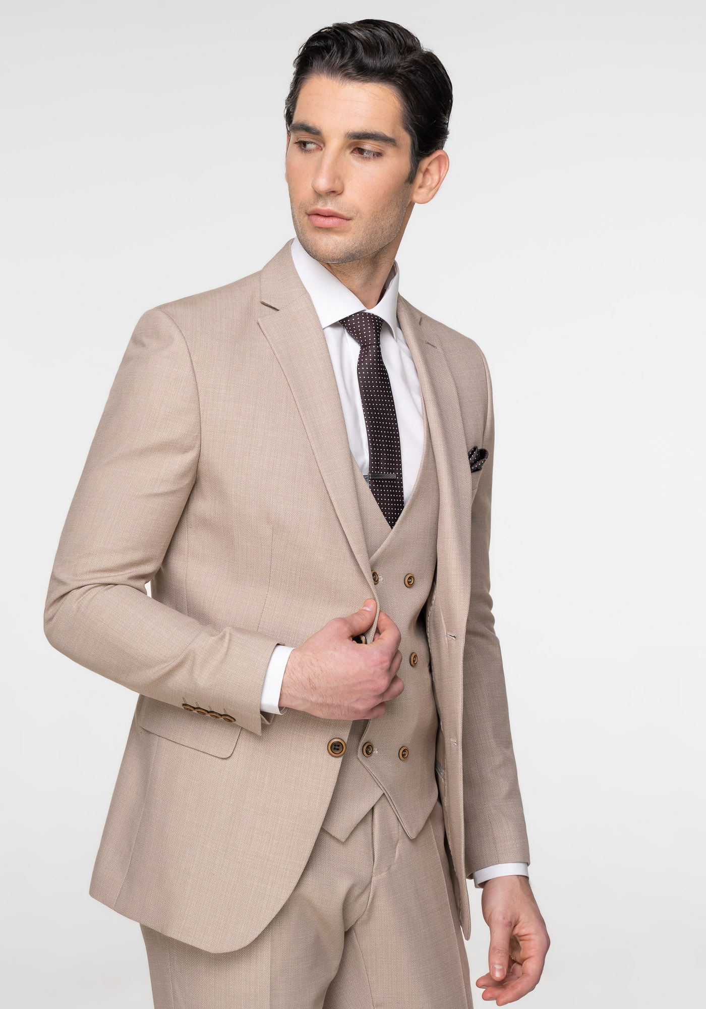 Fragosto 2 Pieces Κοστούμι της σειράς Seattle - FRS2323 Seattle 11 Sand