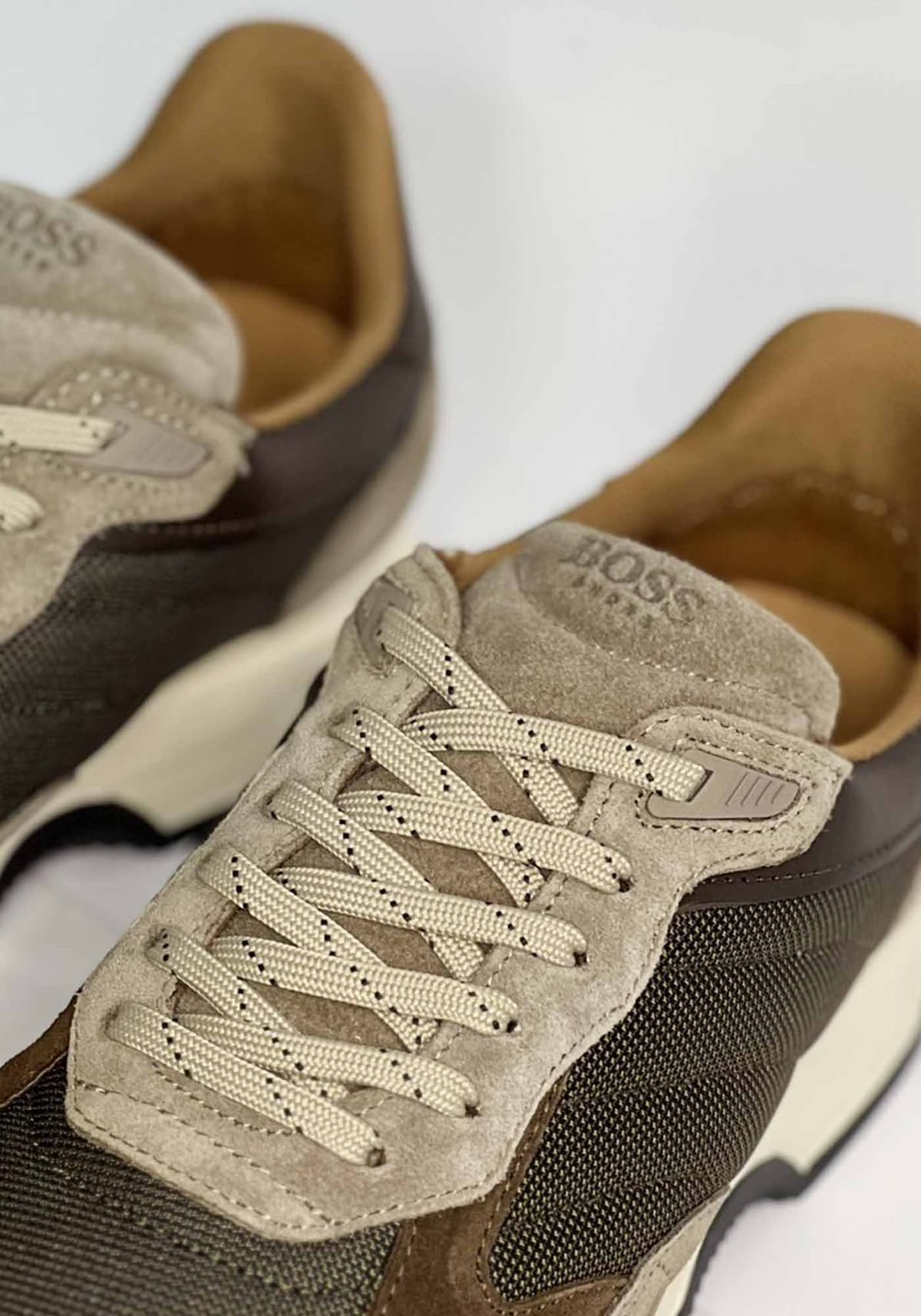 Men's Sneakers Boss Shoes Brown