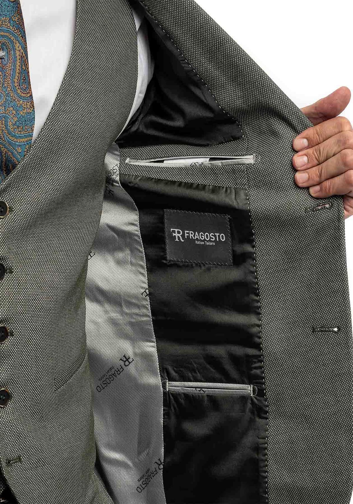 Fragosto Κοστούμι Slim Fit - Khaki