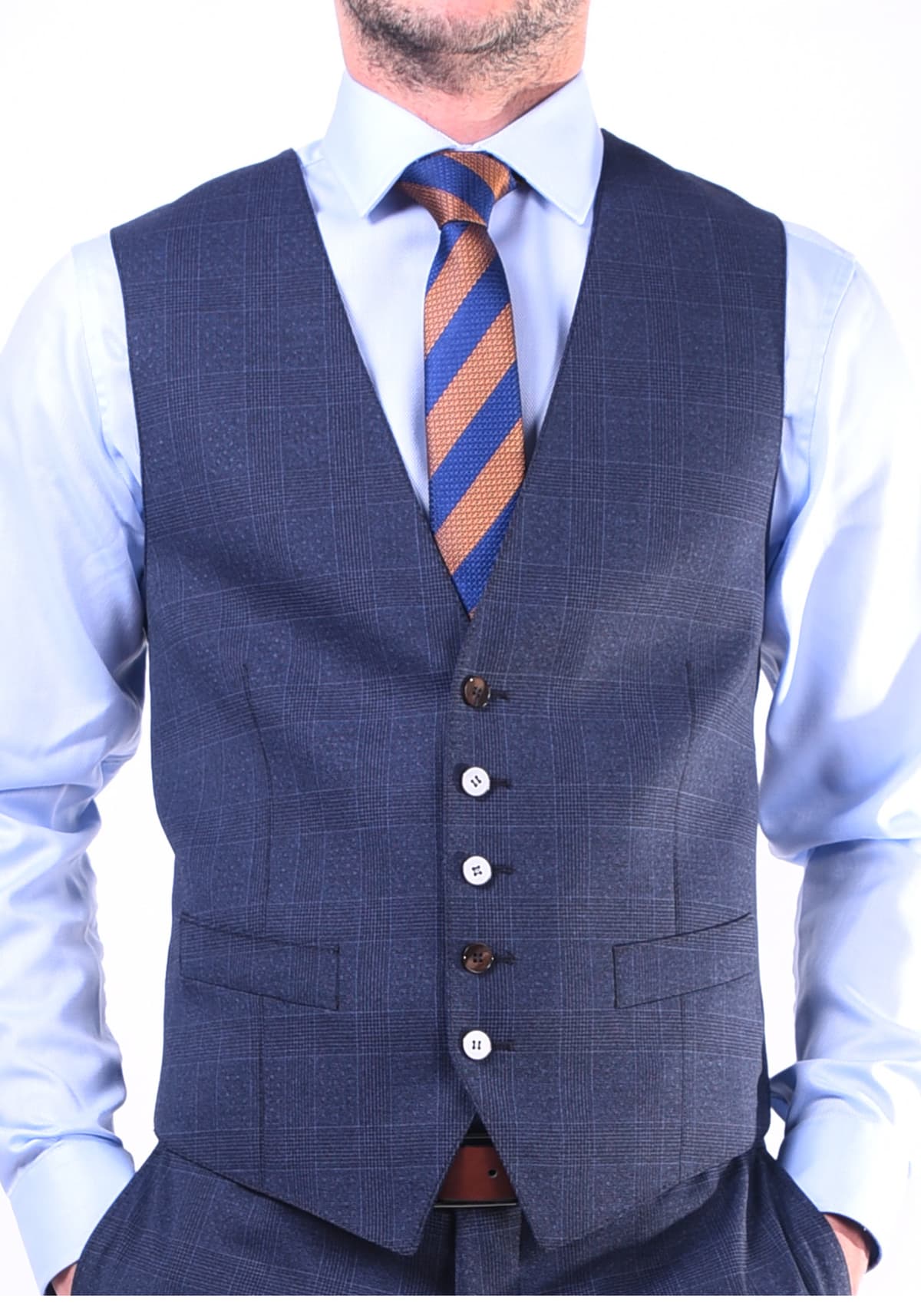 Men's Vests Fragosto Blue