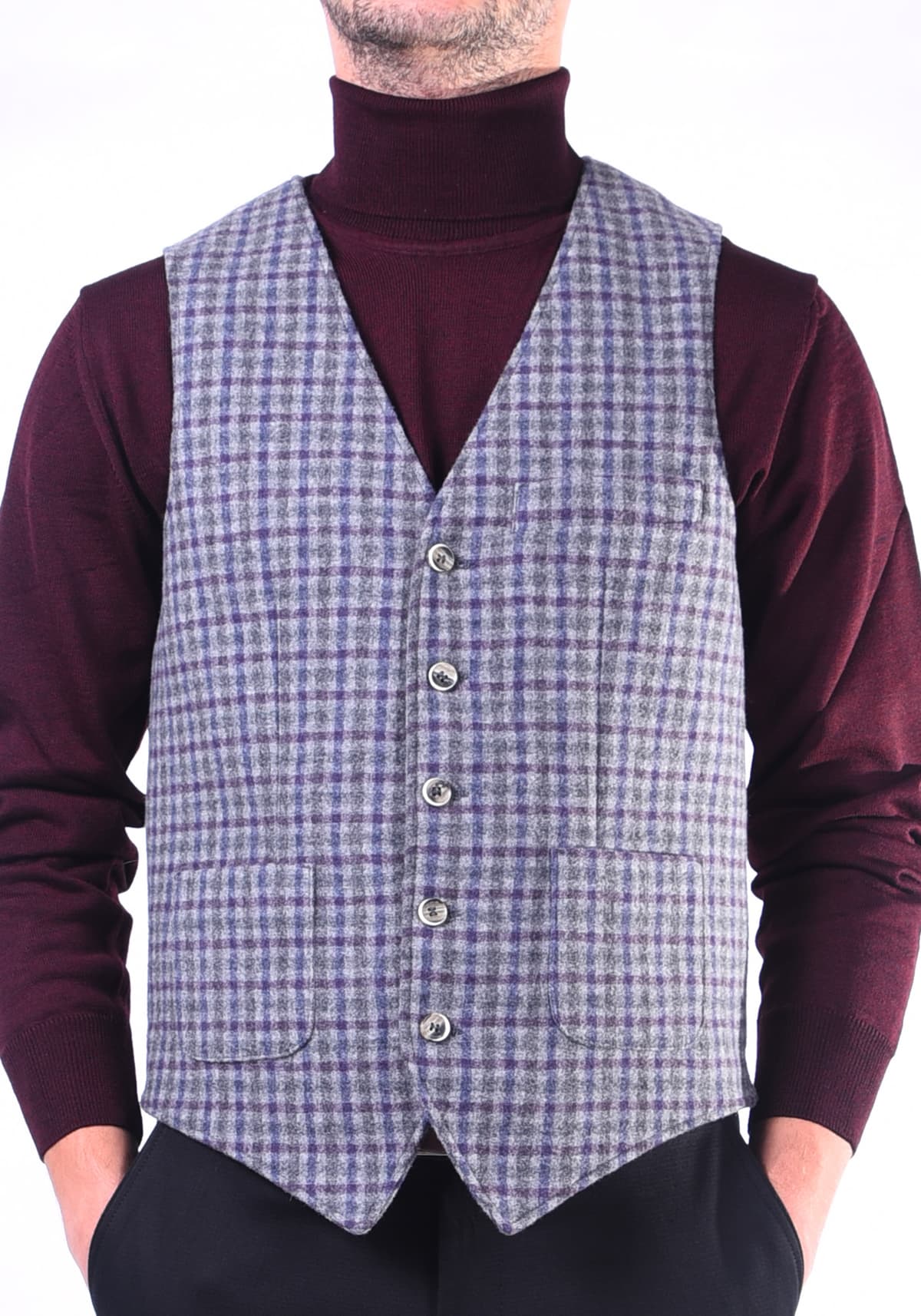 Men's Vests Fragosto Gray