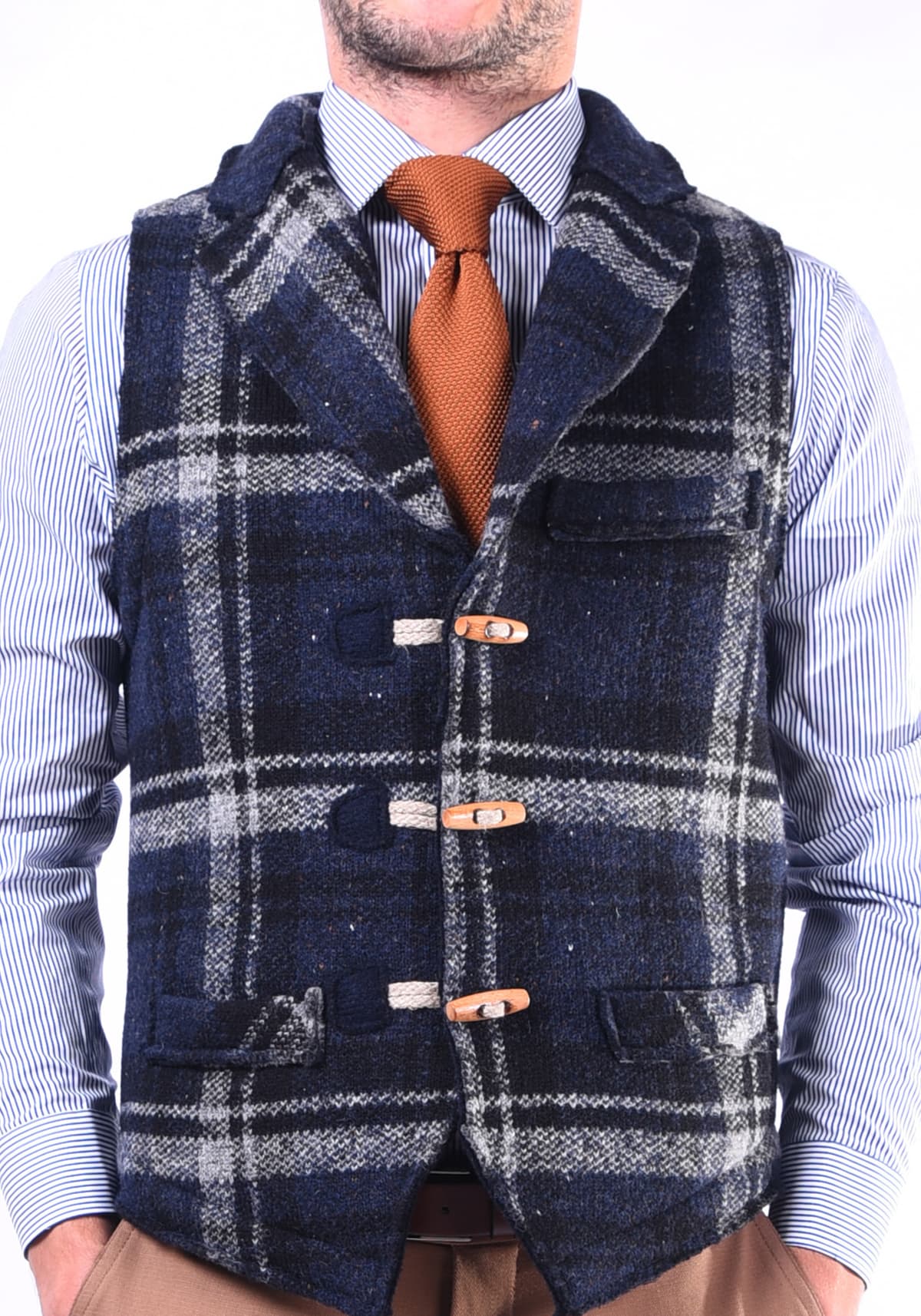 Men's Vests Fragosto Blue