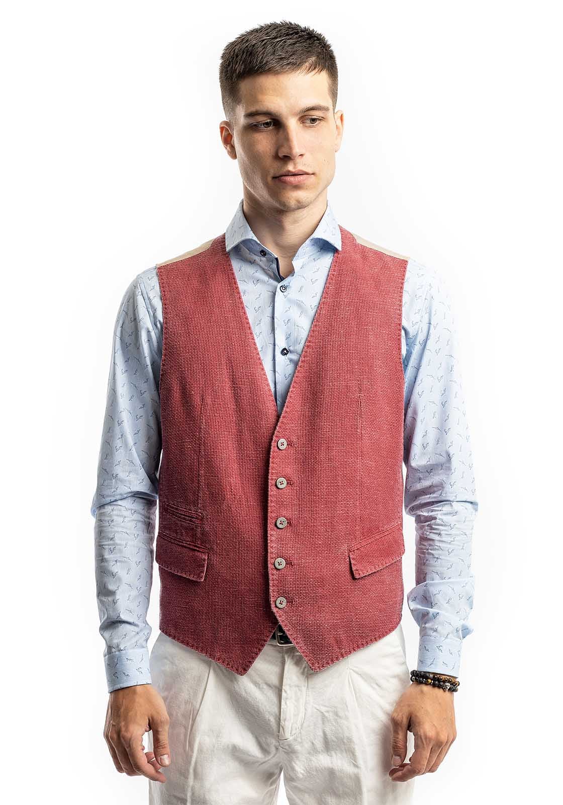Men's Vests Bugatti Sportswear Bordeaux