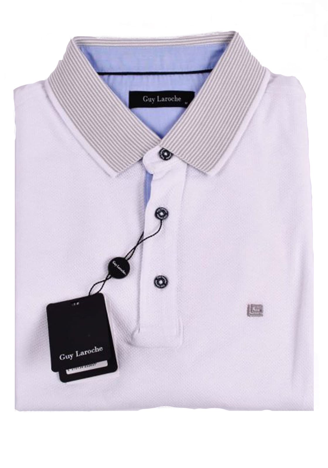 Men's Polo Shirts Guy Laroche White