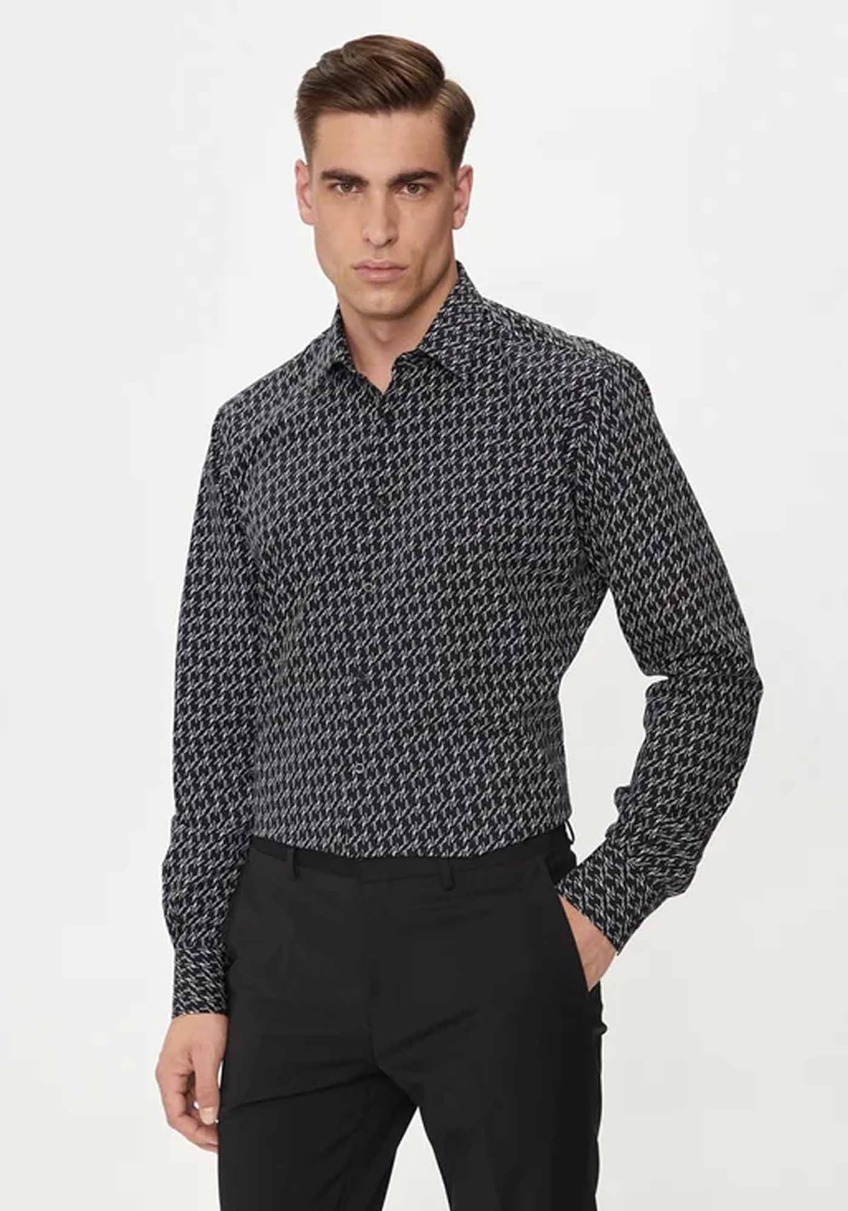 Men's Shirts Karl Lagerfeld Black