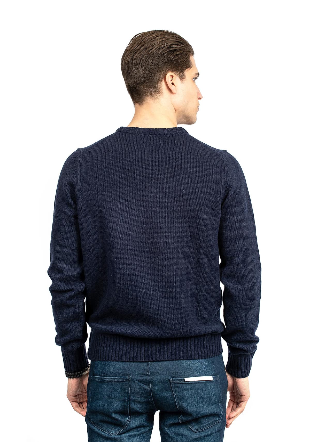 Fynch Hatton Knitted Sweater - 1219 420 687 Navy