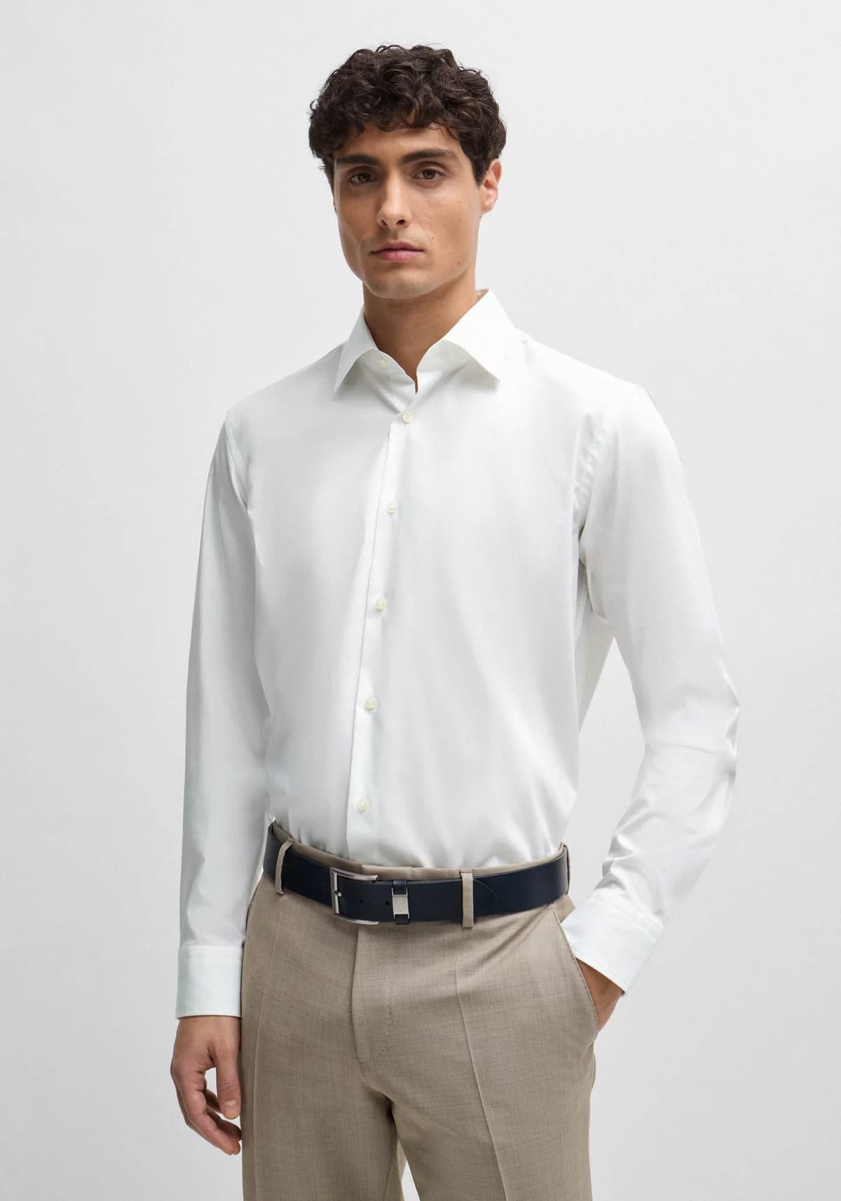 Men's Shirts Boss White