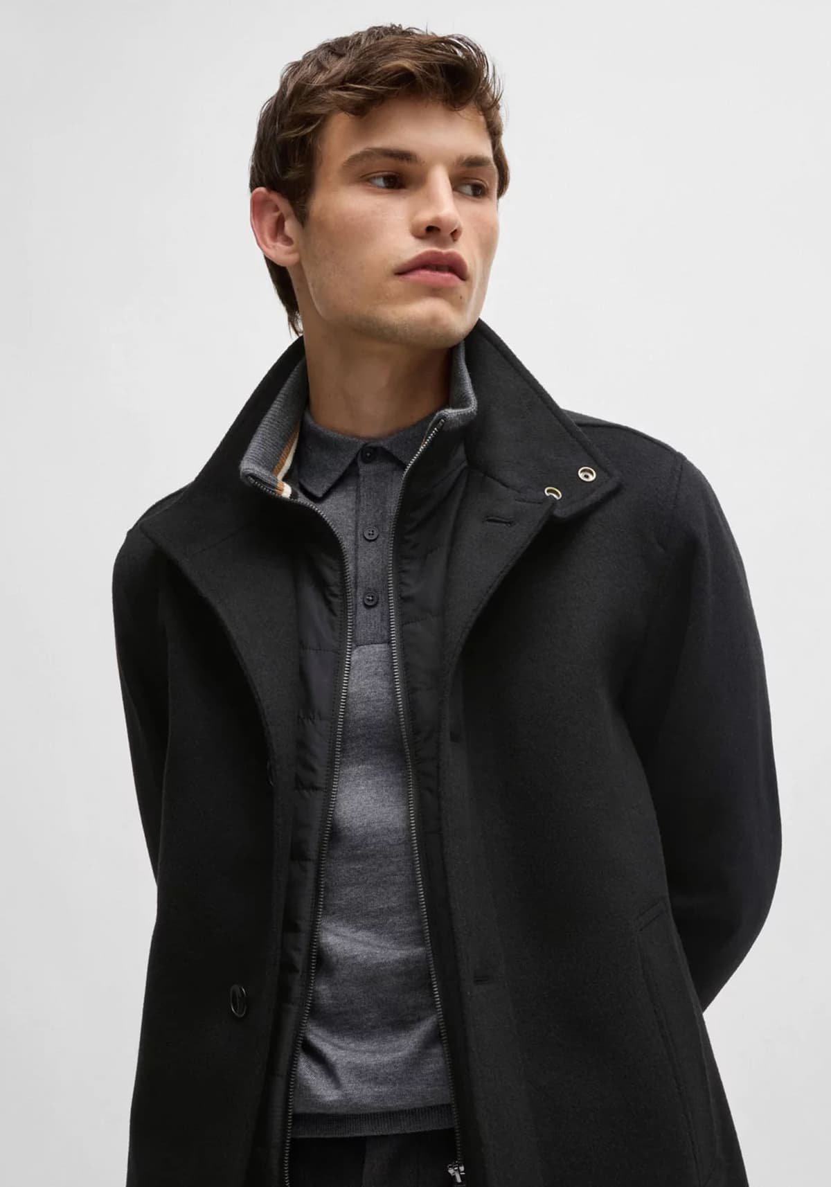 Men's Coats Boss Black