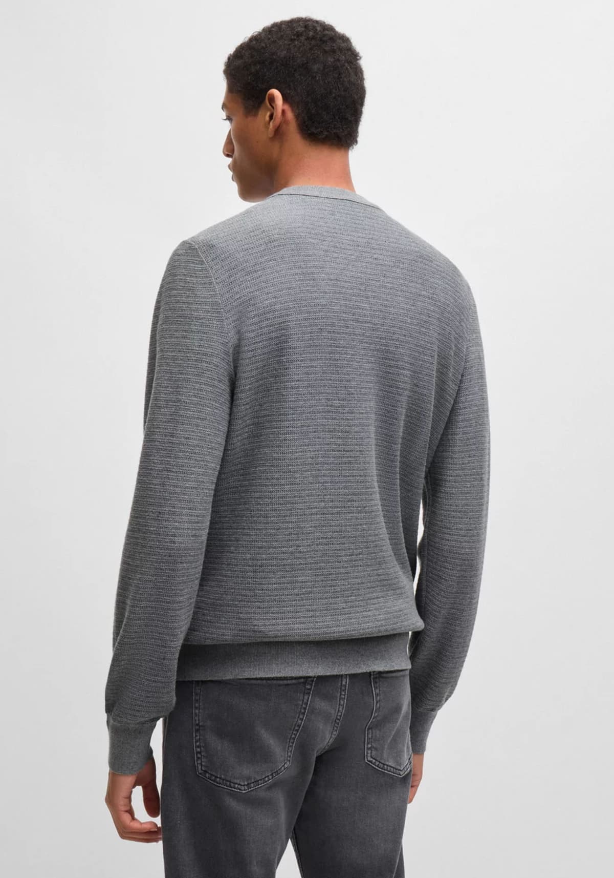 Men's Knitwear Boss Gray