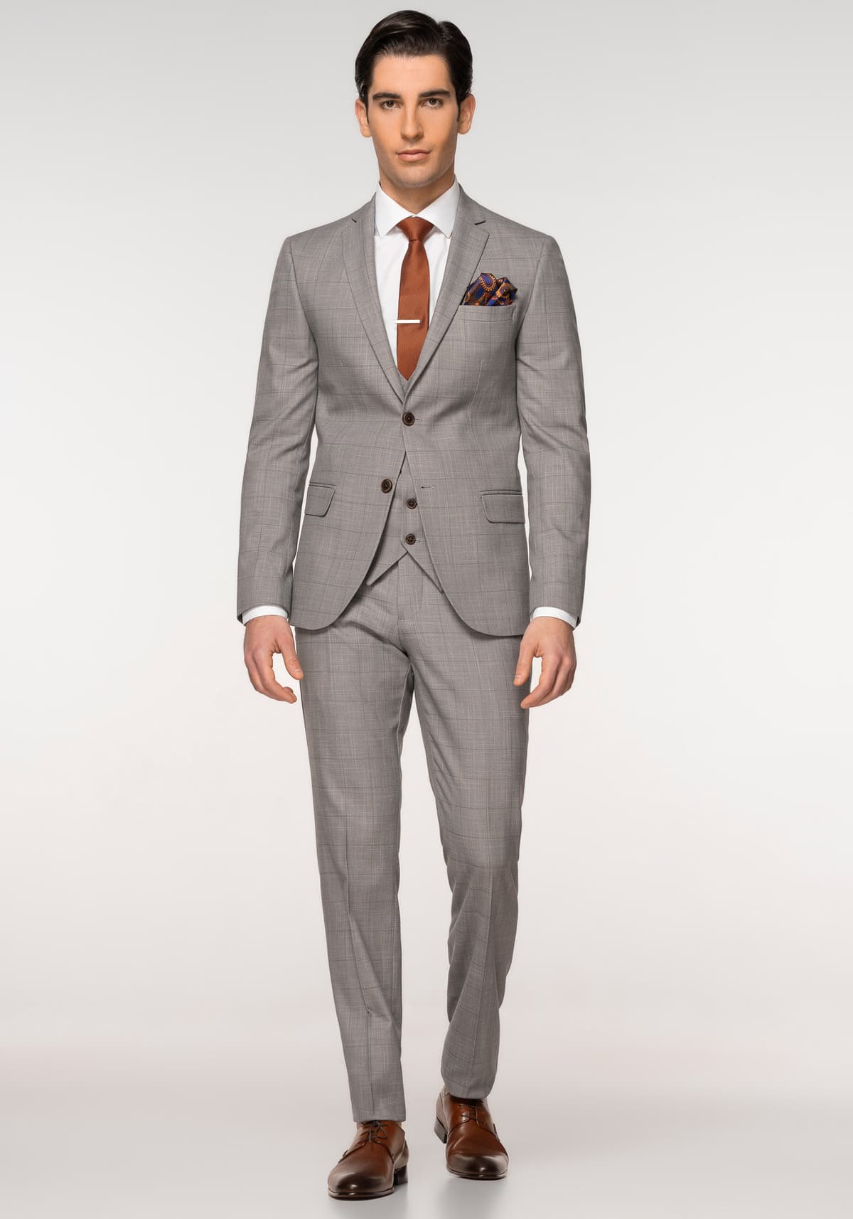 Men's Suits Fragosto Gray