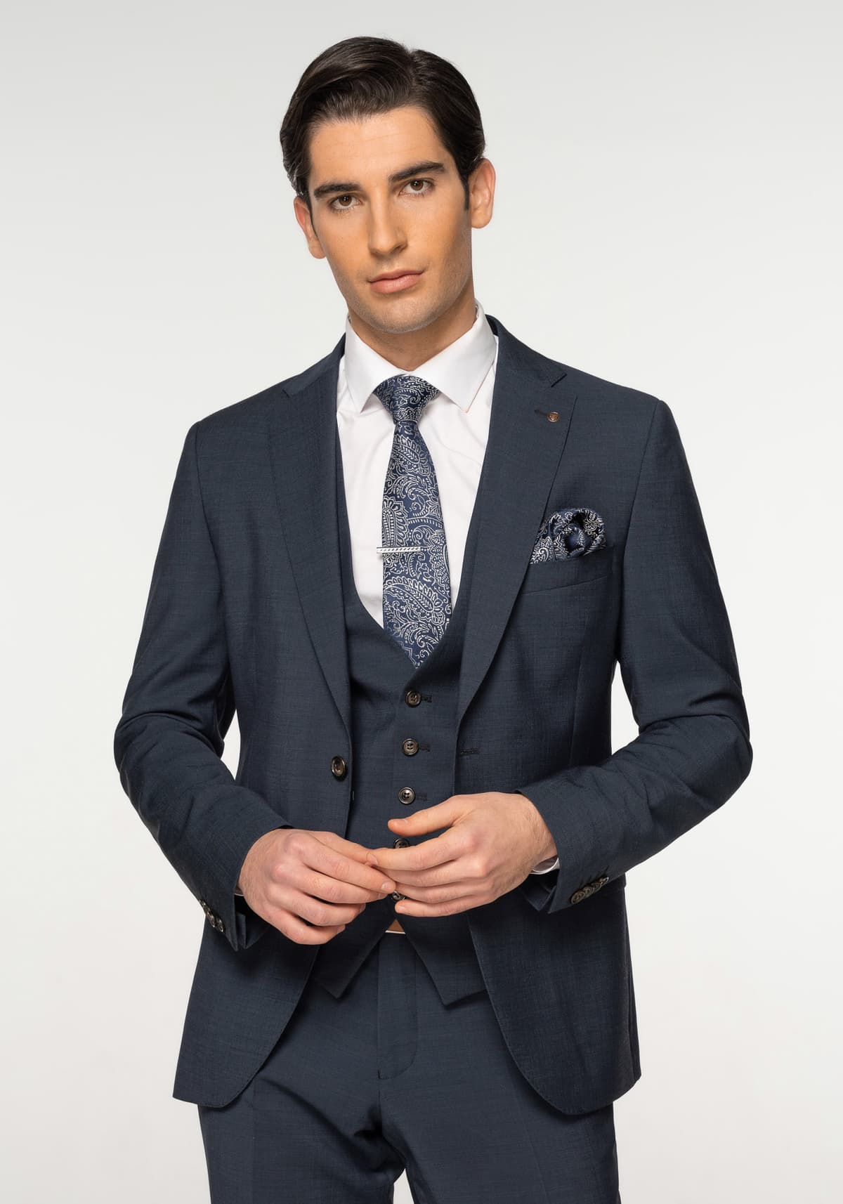 Men's Suits Fragosto Blue