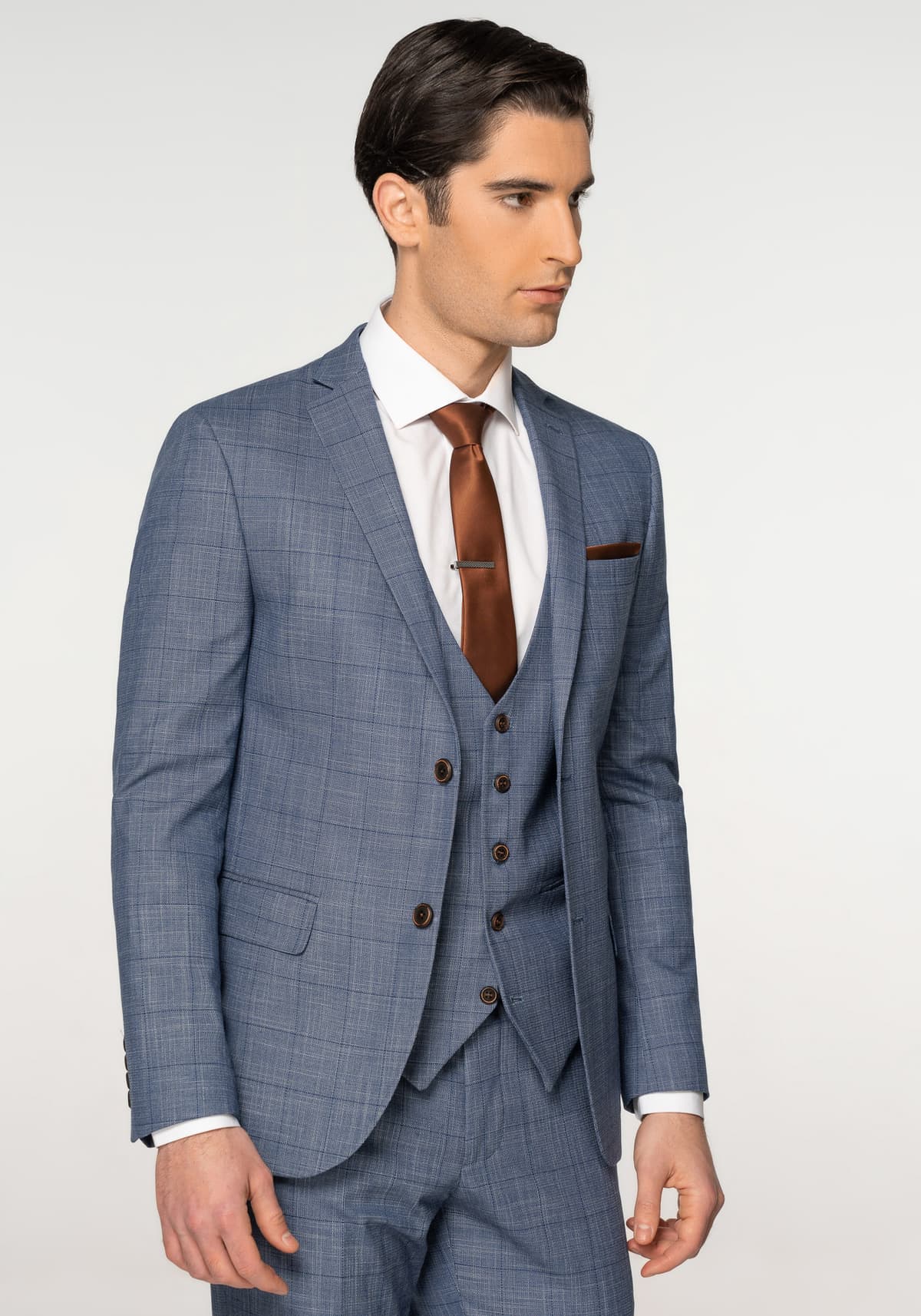 Men's Suits Fragosto Blue