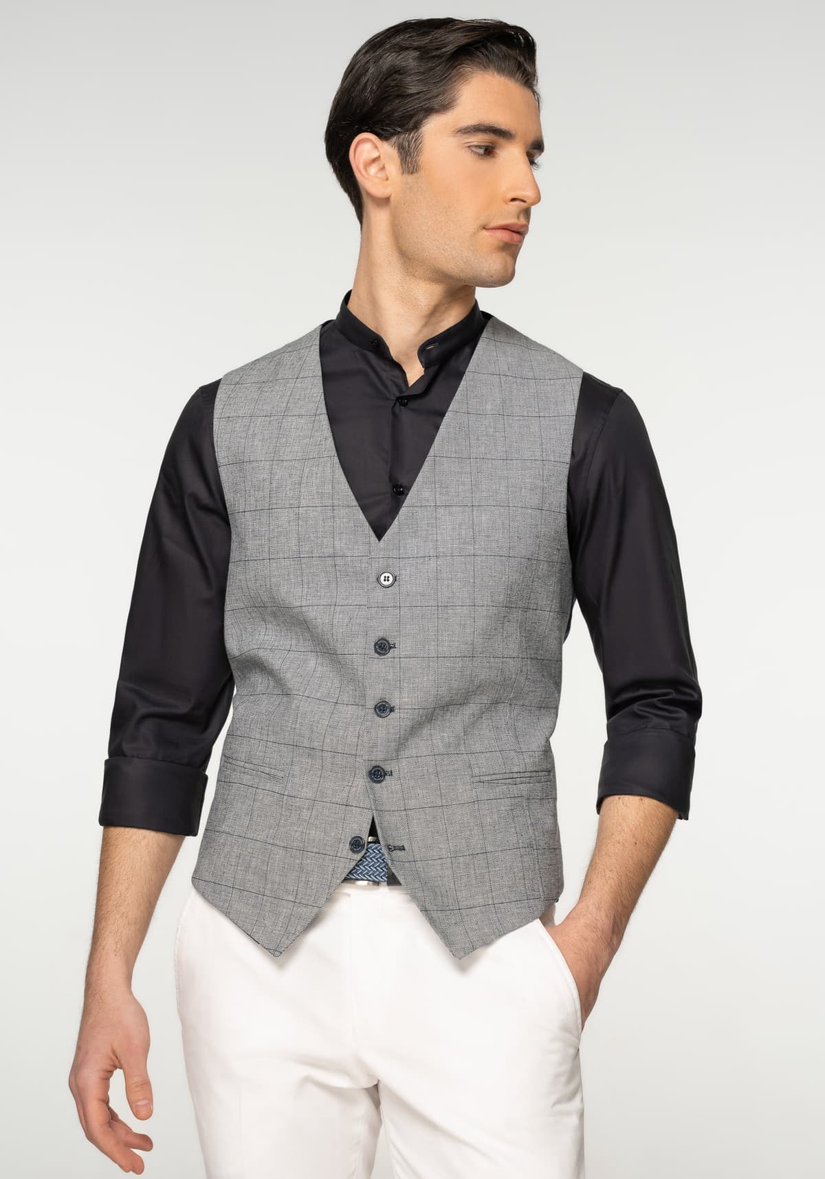 Men's Vests Monte Napoleone Gray