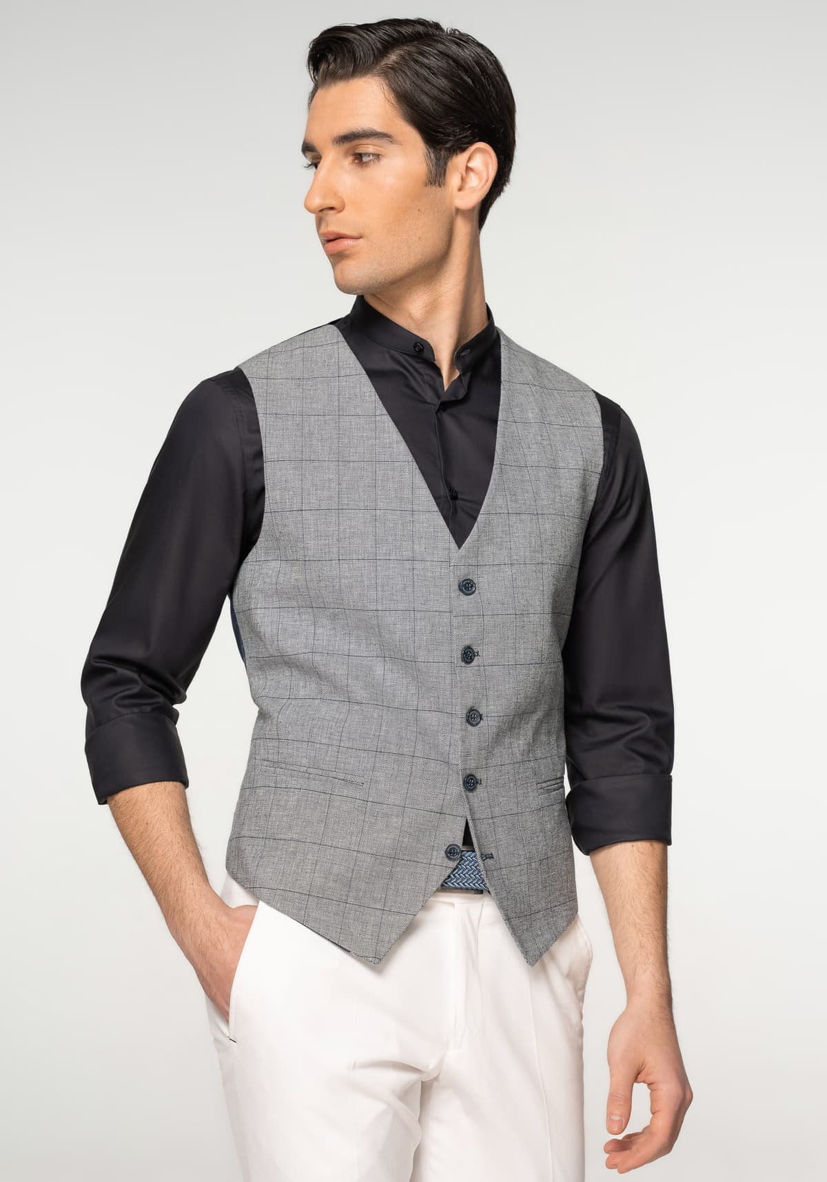 Men's Vests Monte Napoleone Gray
