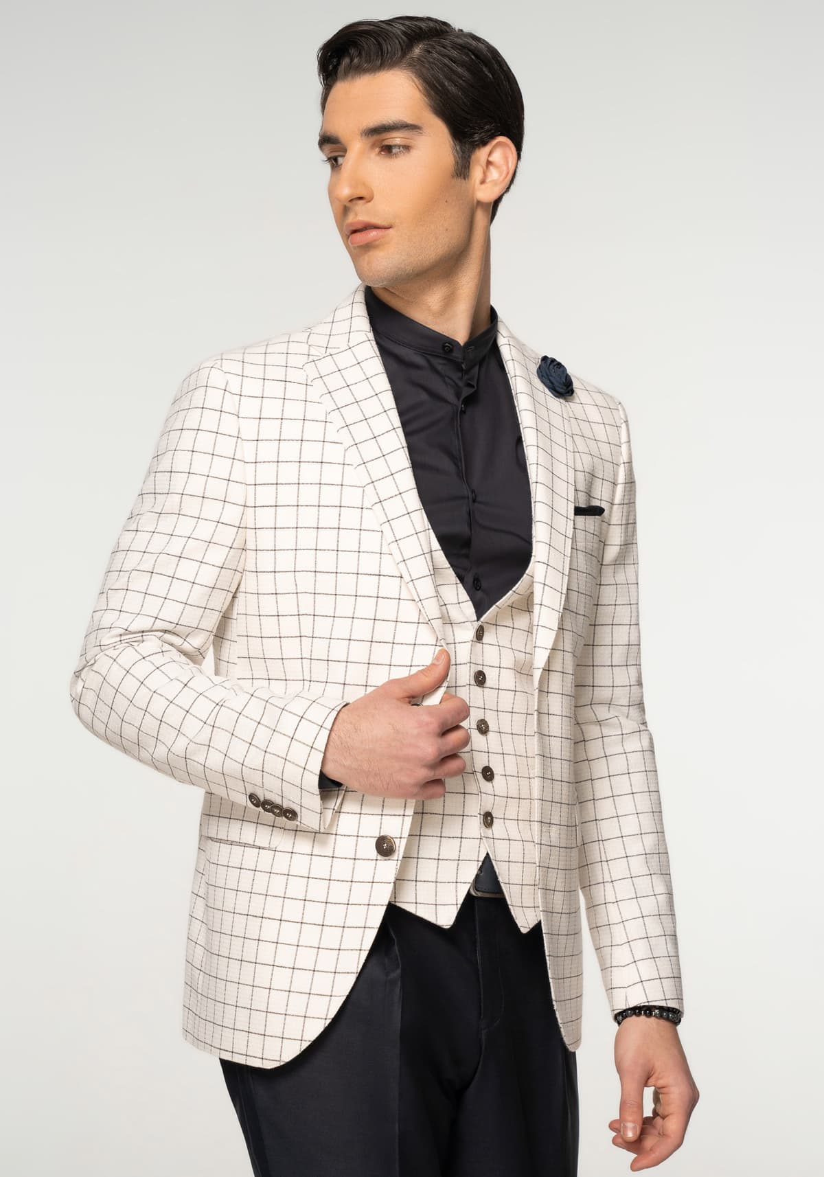 Men's Blazers Fragosto White