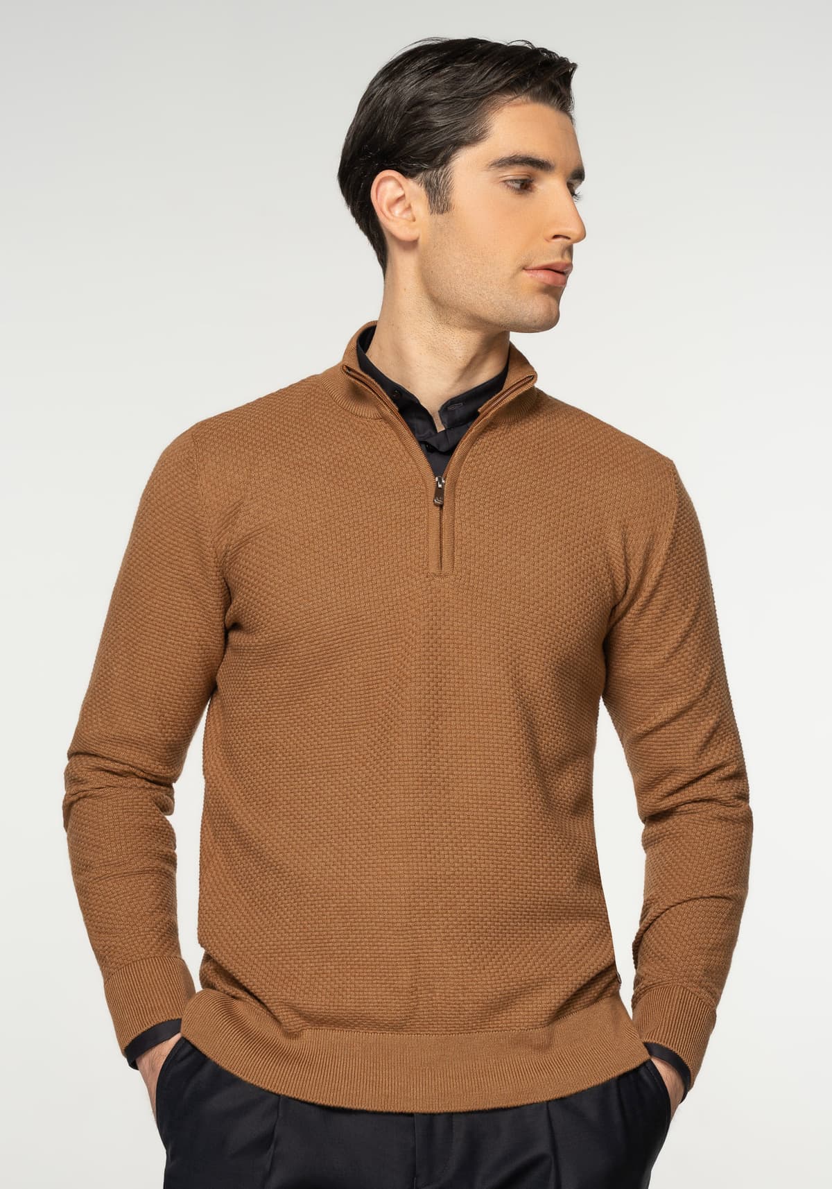 Men's Sweaters Artisti Italiani Brown