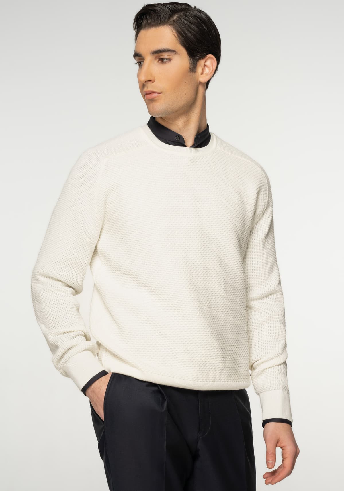 Aritsti Italiani Μπλούζα της σειράς Micro - AI27376 1 White