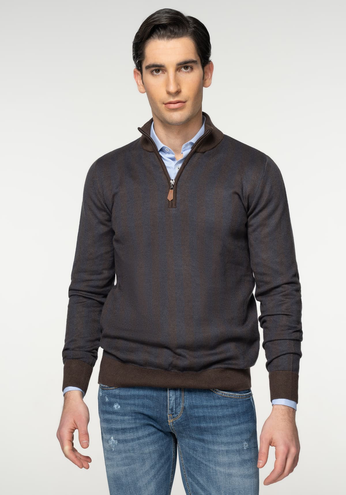Men's Sweaters Artisti Italiani Brown