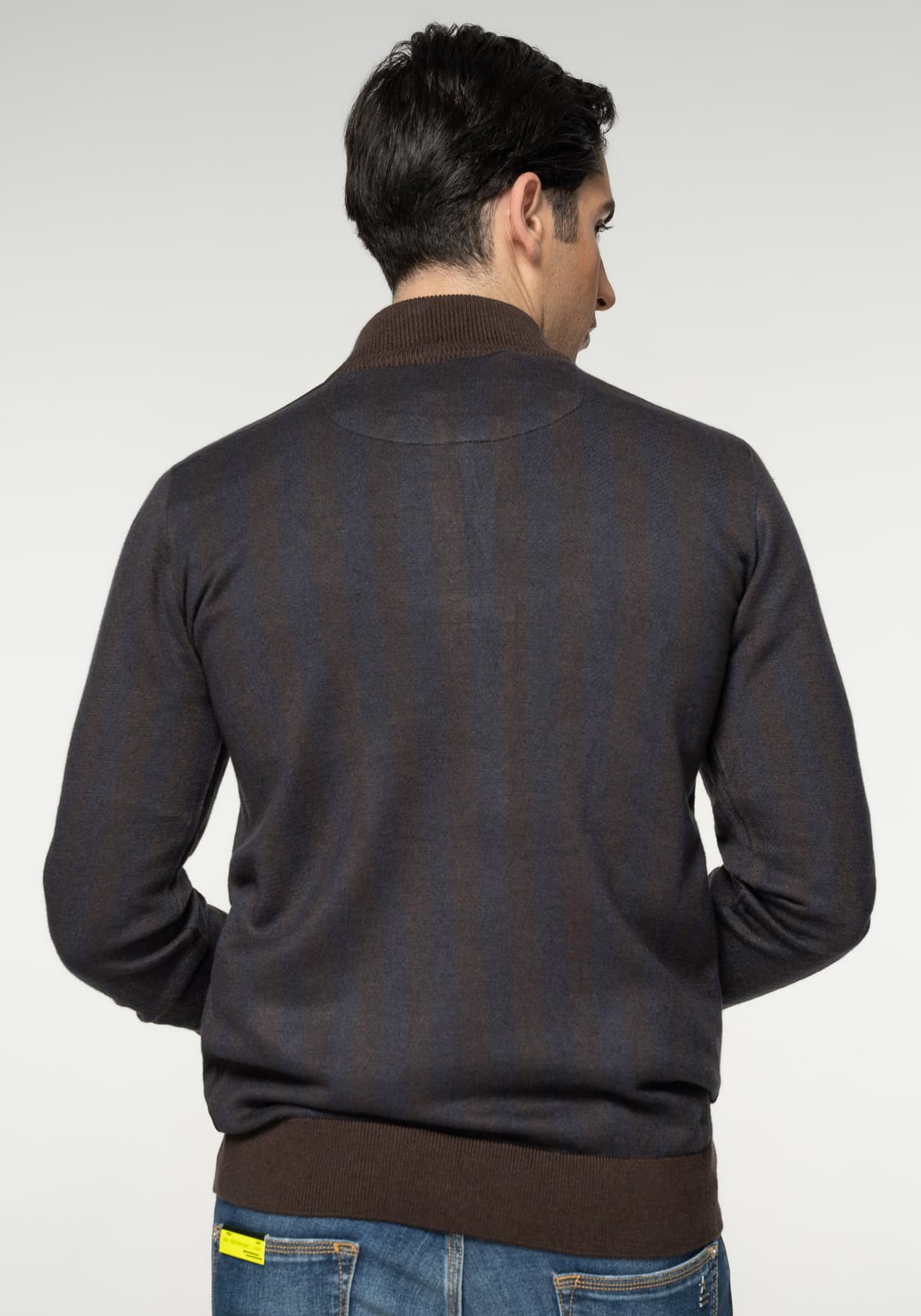 Aritsti Italiani Sweater της σειράς Zip - A127309A 14 Brown