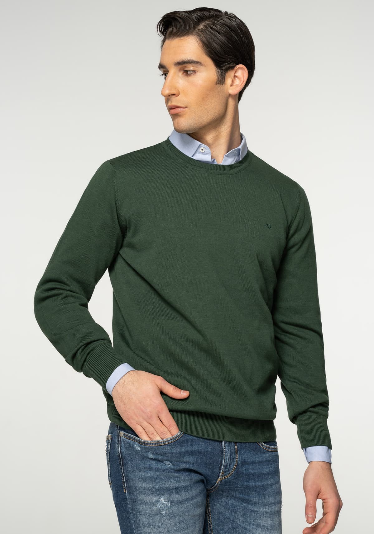 Aritsti Italiani Μπλούζα της σειράς Round - AI27131 12 Green