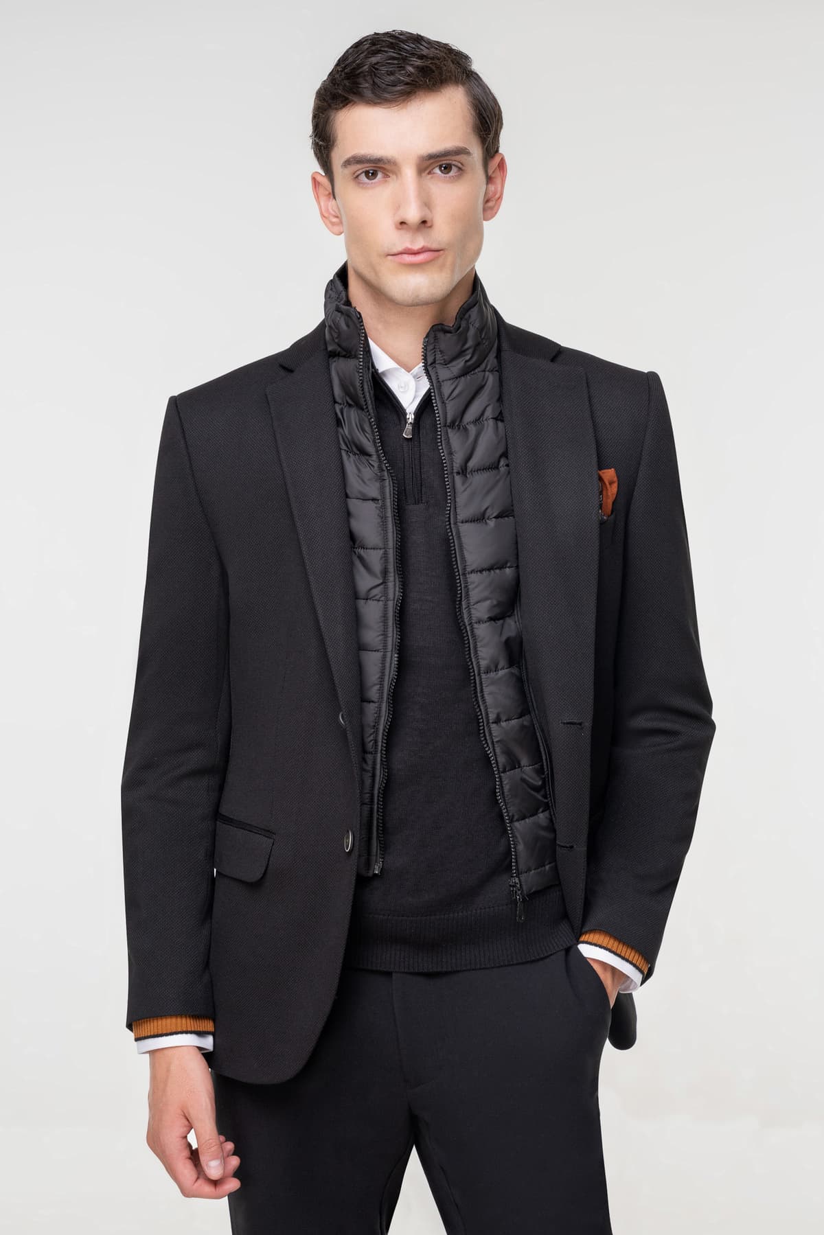 Fragosto Σακάκι της σειράς Zipper - FRB23 8601 1 Grey