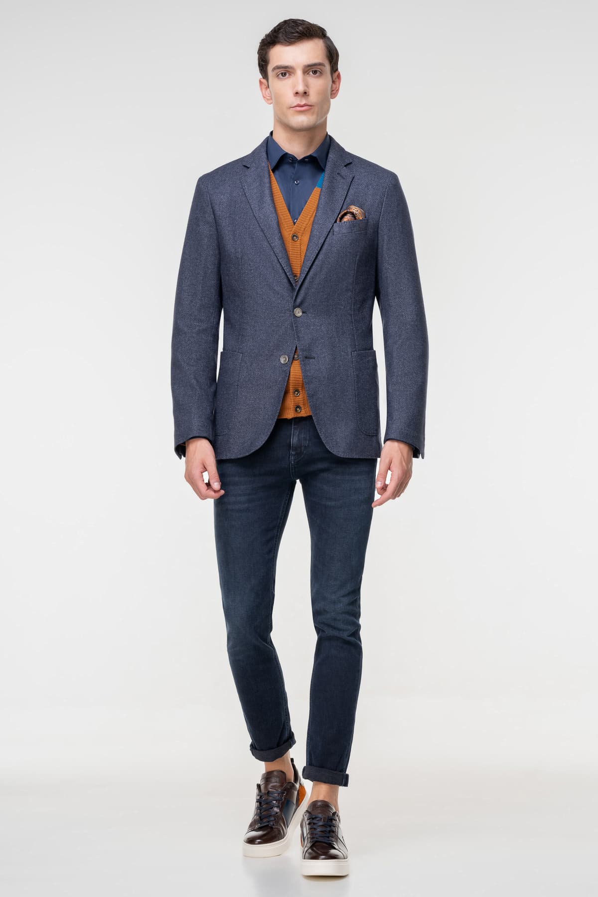 Men's Blazers Boss Blue