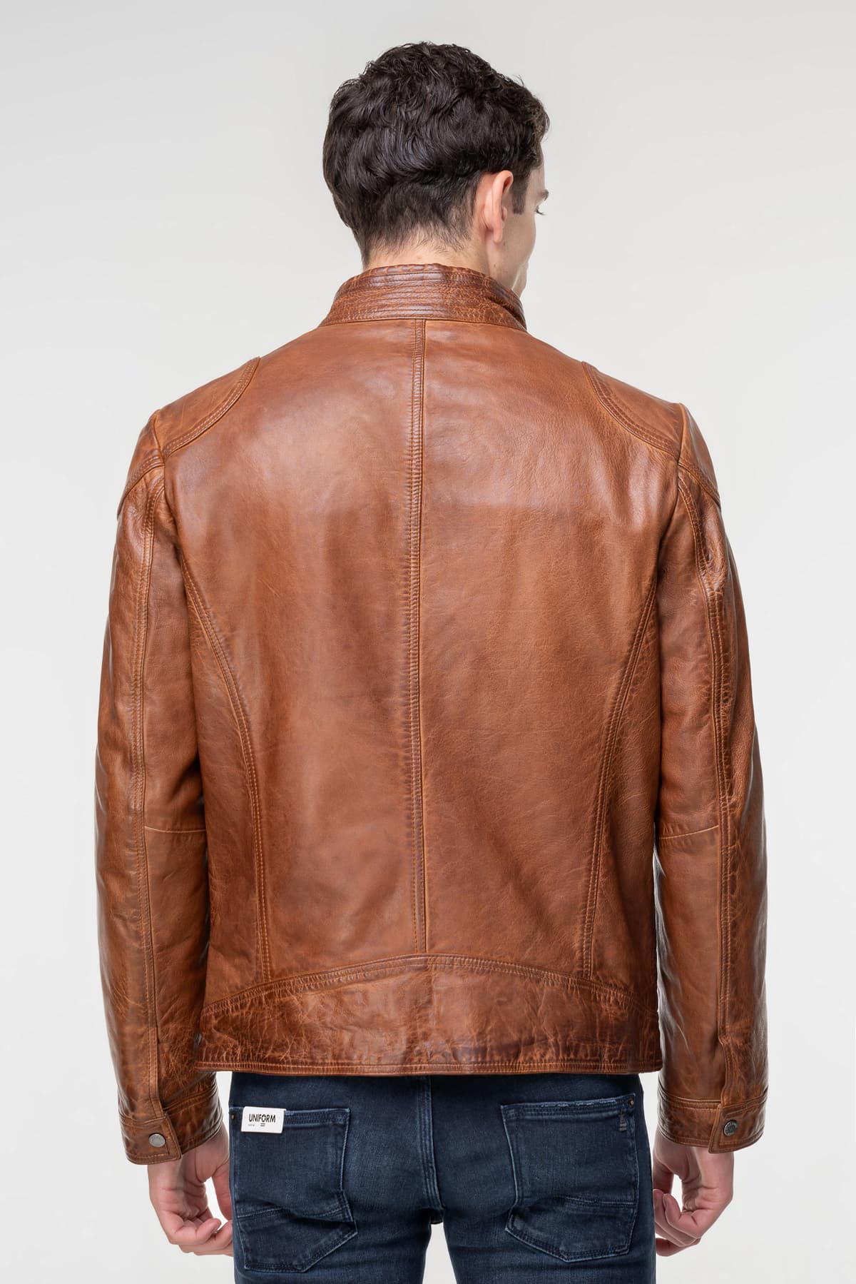 Men's Leather Jackets Milestone Brown